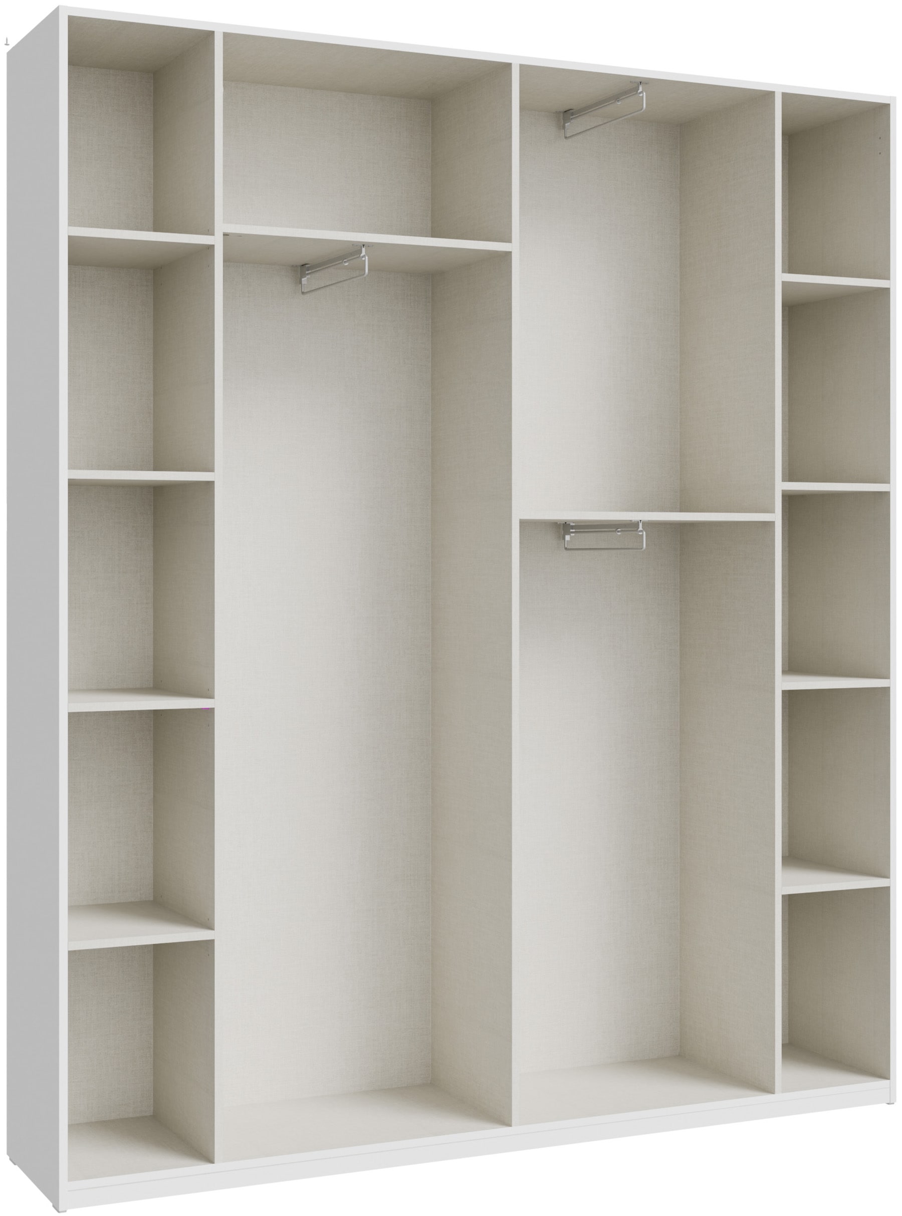 FORTE Kleiderschrank B/H/T 177,5/210,5/42 cm, stehende Montage
