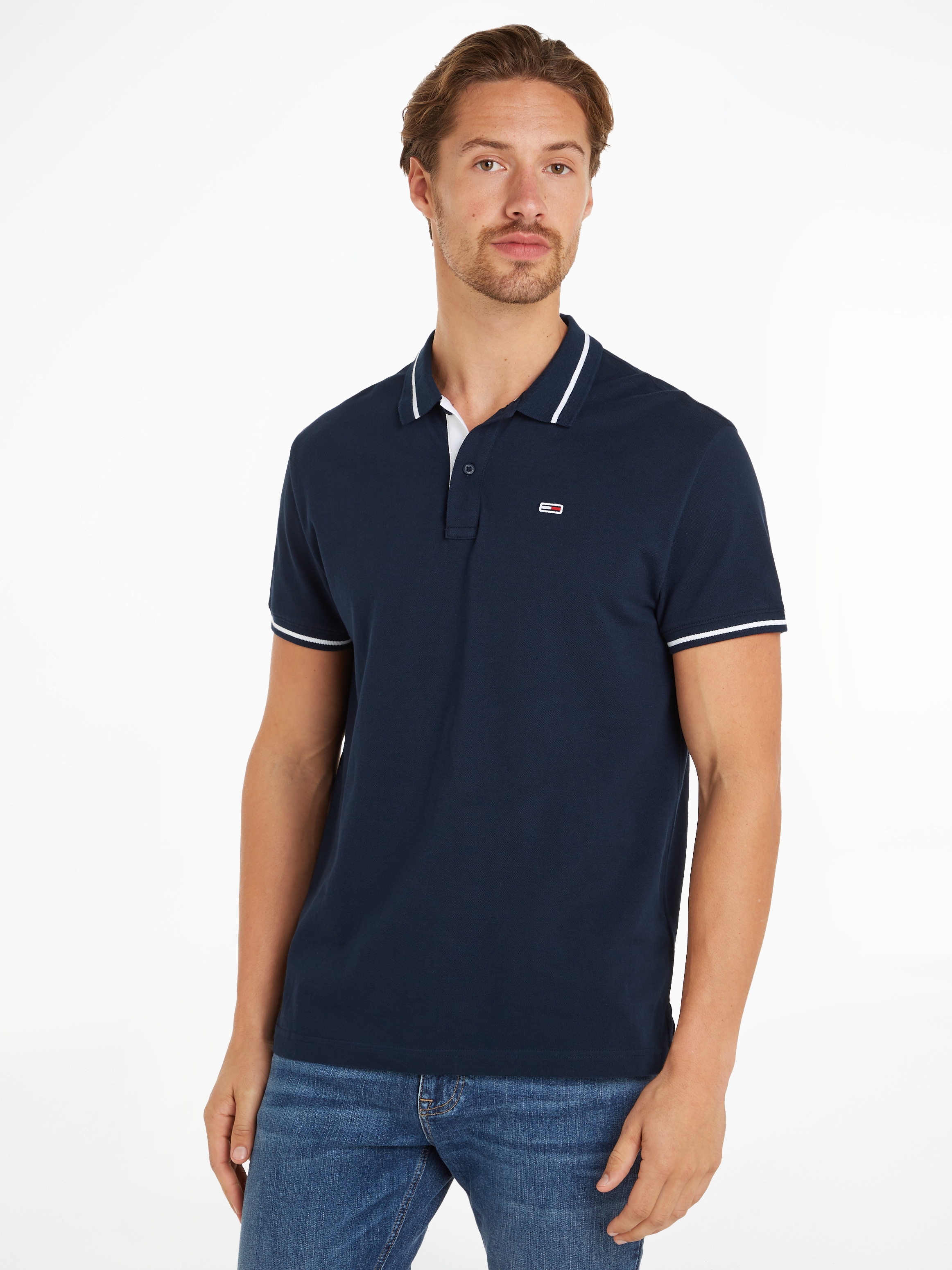 Tommy Jeans Poloshirt »TJM REG TIPPING POLO«, mit Logostickerei