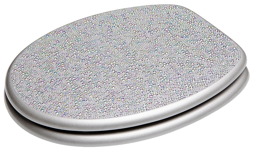 Sanilo WC-Sitz »Crystal Silver«, mit Absenkautomatik