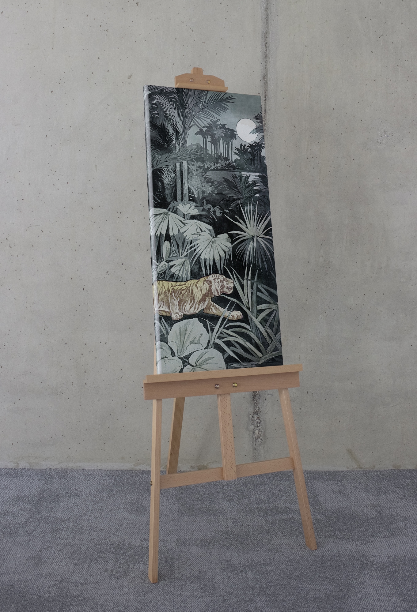 Komar Wandbild »Creeping Tiger«, (1 Jahren x 3 Keilrahmenbild mit Garantie kaufen St.), | Höhe), online cm 40x90 XXL (Breite