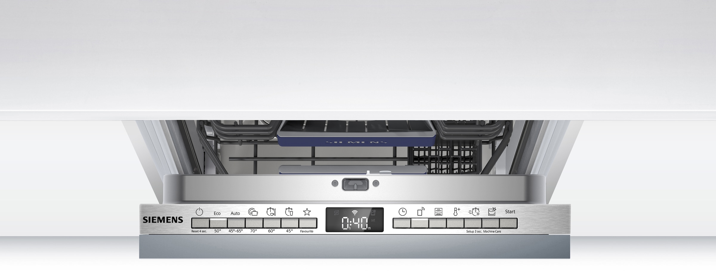 SIEMENS vollintegrierbarer Geschirrspüler iQ300 »SR93EX25LE« 10 tlg. Maßgedecke