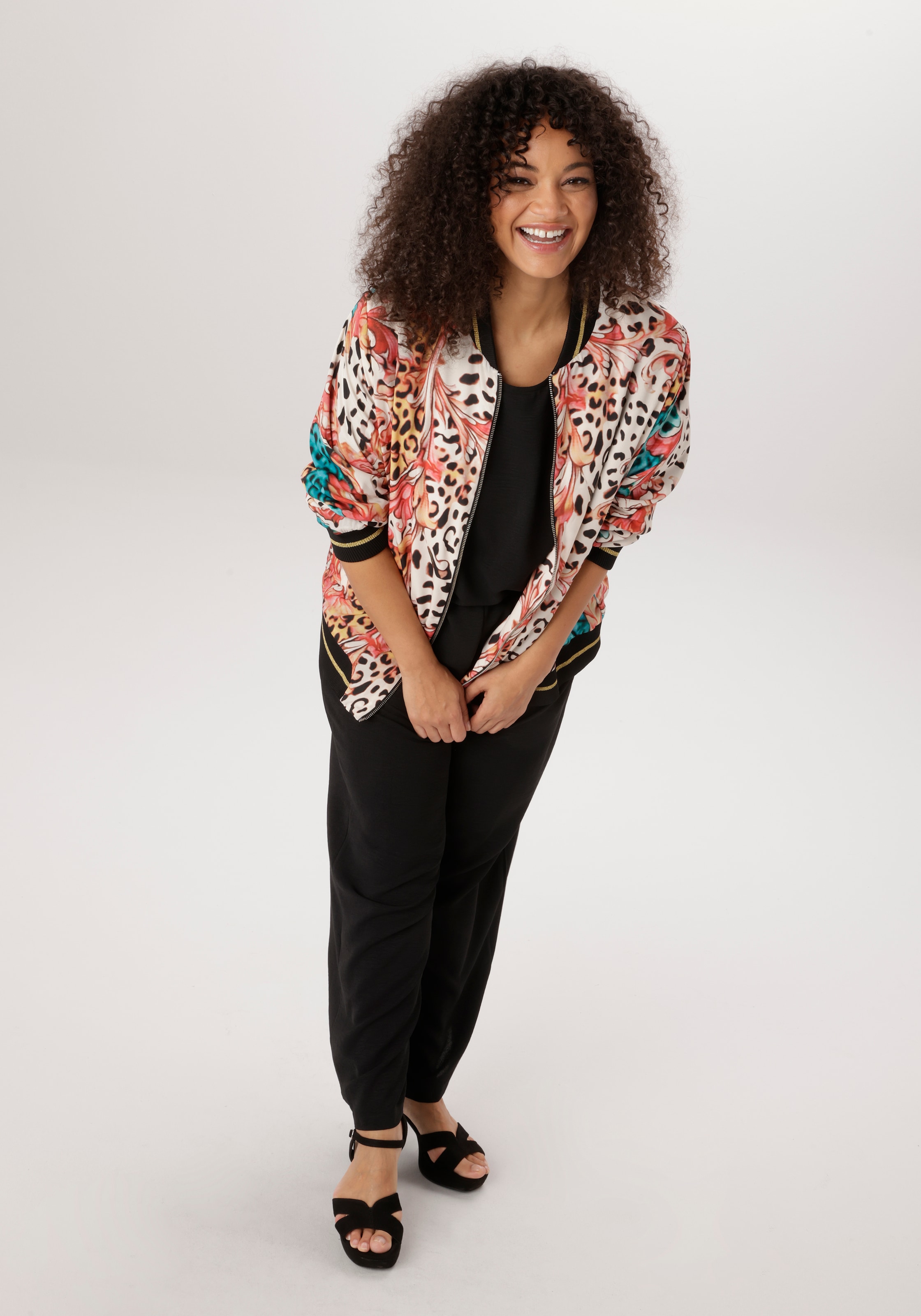 Aniston PLUS Blouson Mit Animaldruck - NEUE KOLLEKTION