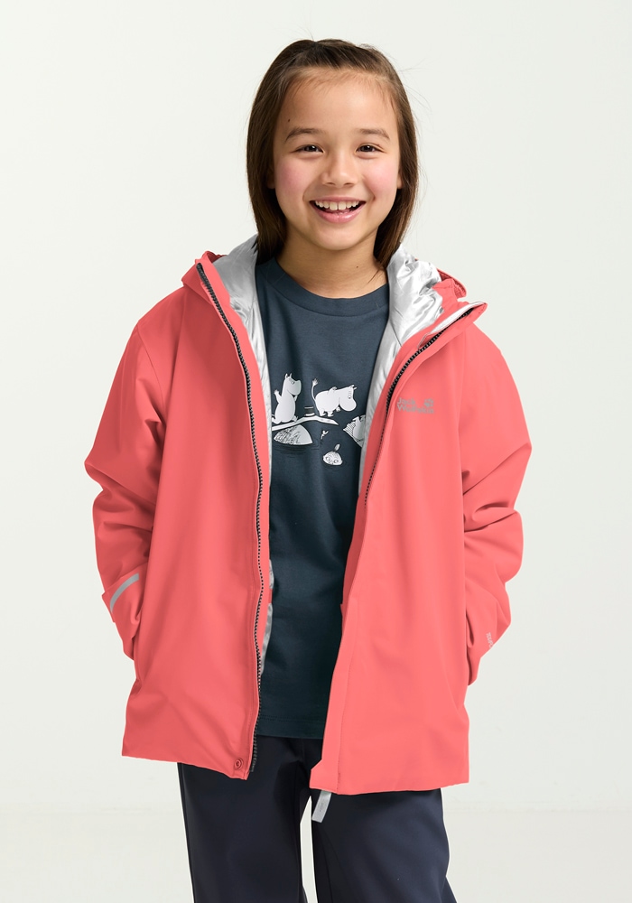 Jack Wolfskin Skijacke »FLOWLINE JKT KIDS«, mit Kapuze