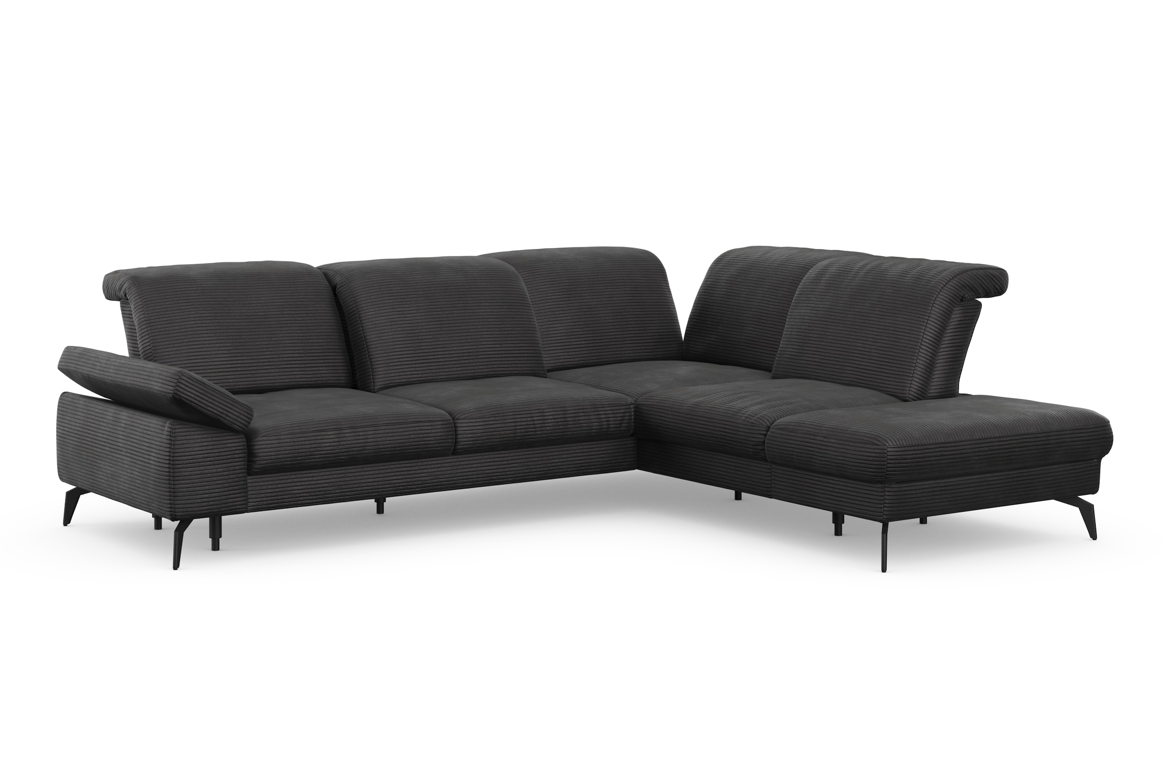 sit&more Ecksofa »Cabana L-Form«, Ottomane, wahlweise mit Sitztiefen-,Armlehnen- und Kopfteilfunktion