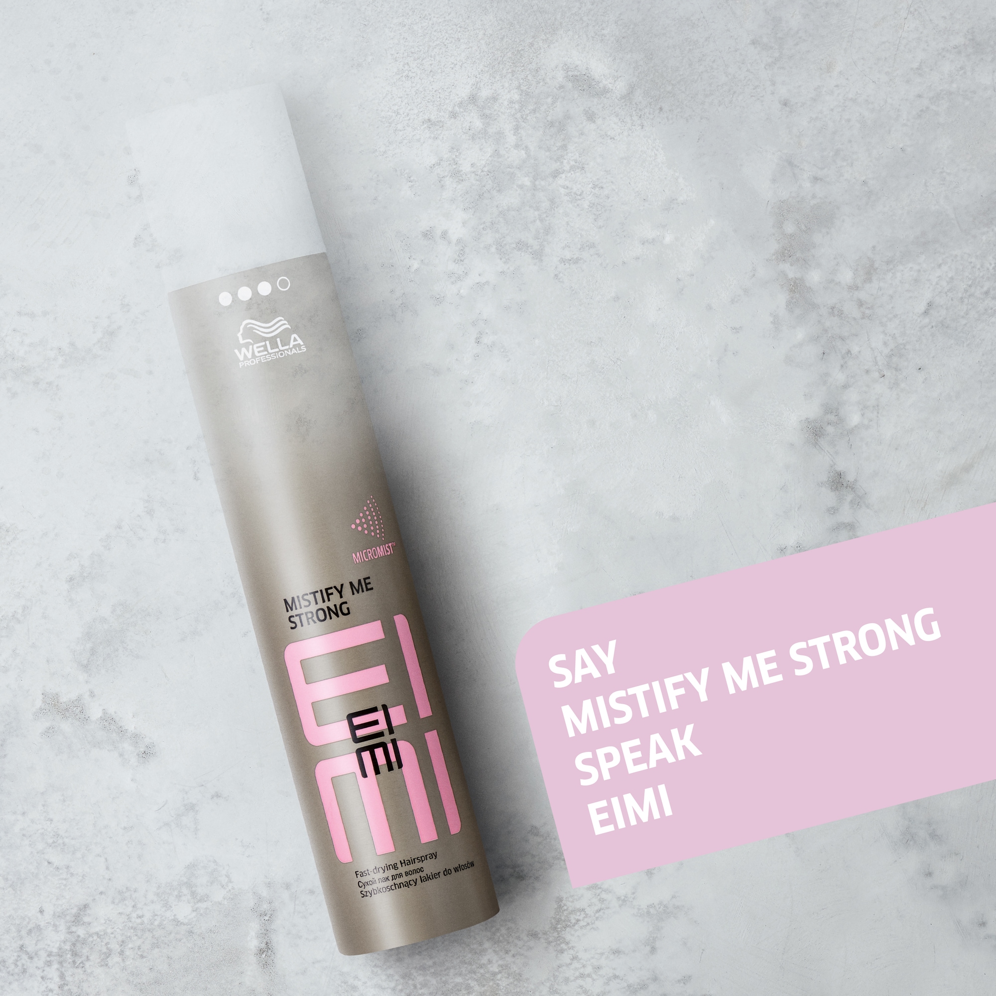 Wella Professionals Haarpflege-Spray »EIMI Mistify Me Strong Schnelltrockendes Haarspray« 24h Halt, leicht auskämmbar, Haltegrad 3