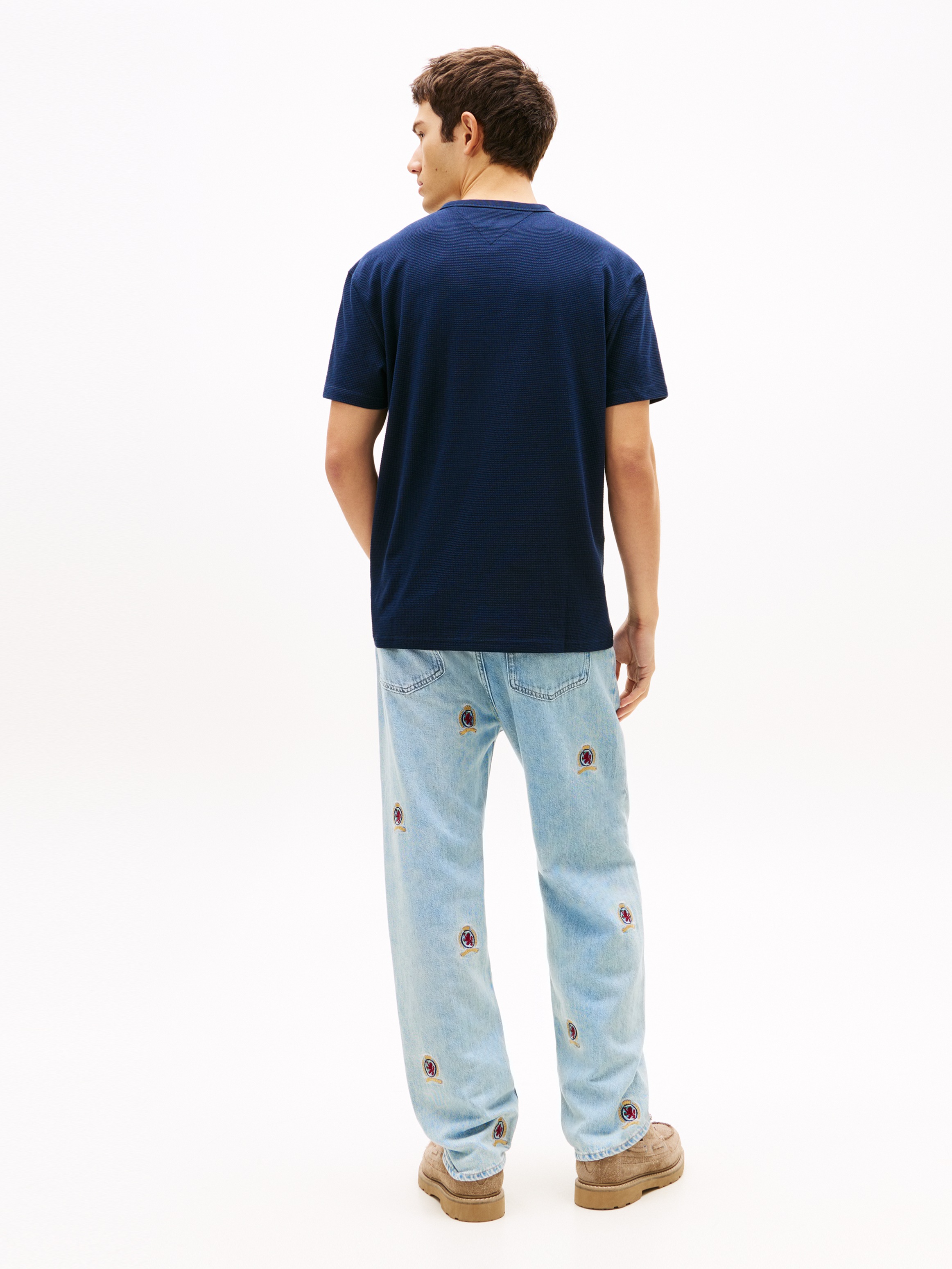 Tommy Jeans T-Shirt »TJM REGULAR WAFFLE« Regular fit mit Rundhalsausschnitt