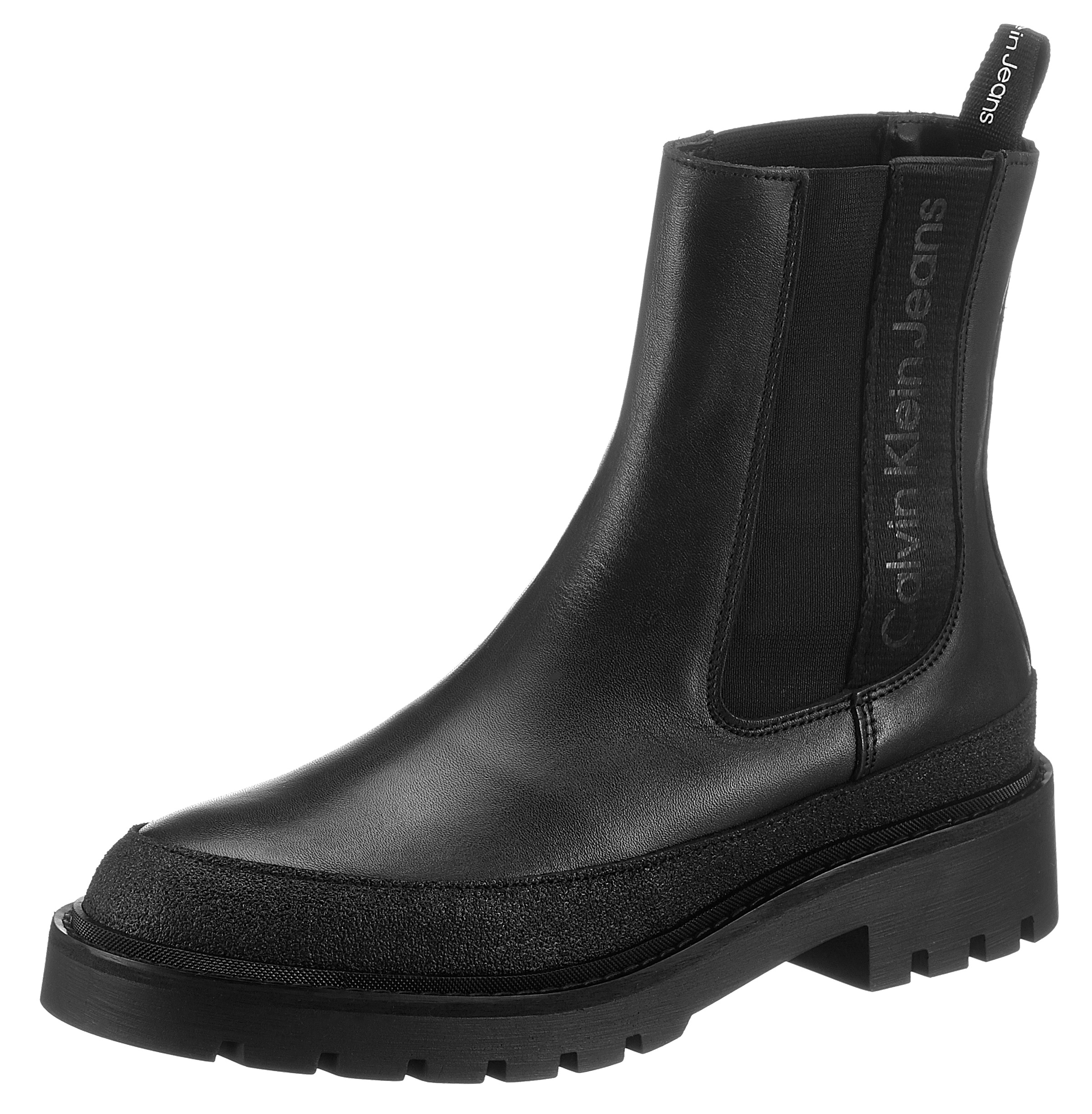 Calvin Klein Jeans Chelseaboots »COMBAT MID CHELSEA BOOT RUBBER«, mit Stretch und... kaufen