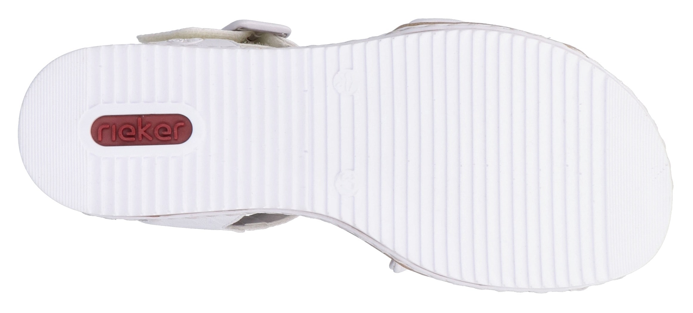 Rieker Sandalette  Keilsandale, Sommerschuh, Urlaubsschuh mit Klettriemchen