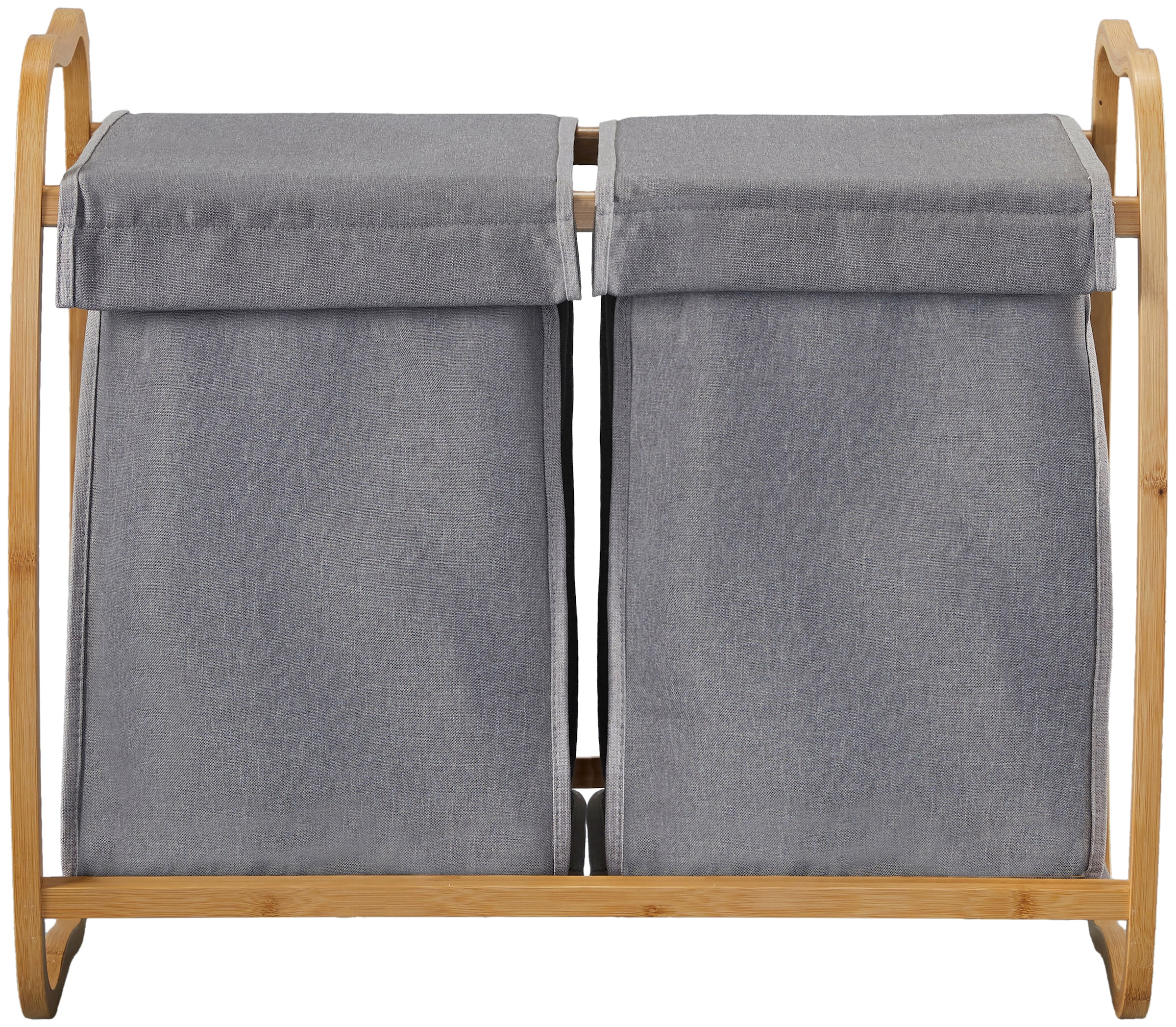Bambus, Garantie welltime Wäschesammler, 70 Stoff Wäschesack Jahren mit »Costa XXL 3 cm, Rica«, Breite aus Wäschekorb