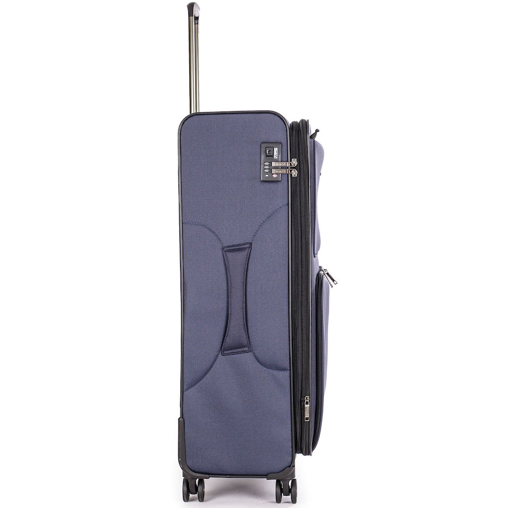 Stratic Weichgepäck-Trolley »Bendigo Light + L, navy«, 4 Rollen