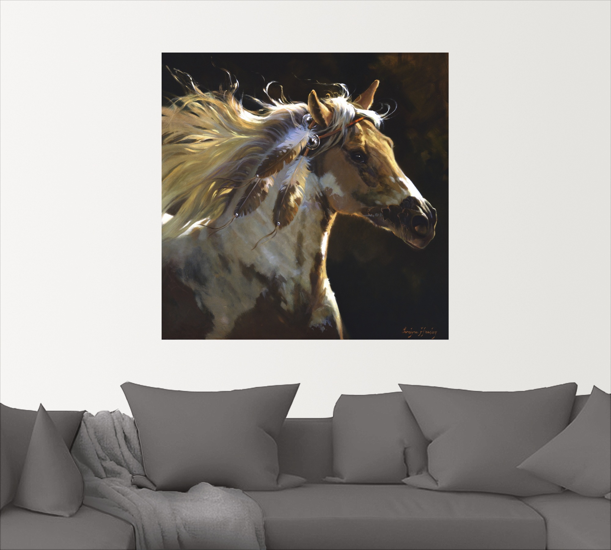 Artland Wandfolie »Geisterpferd«, Haustiere, (1 St.), selbstklebend