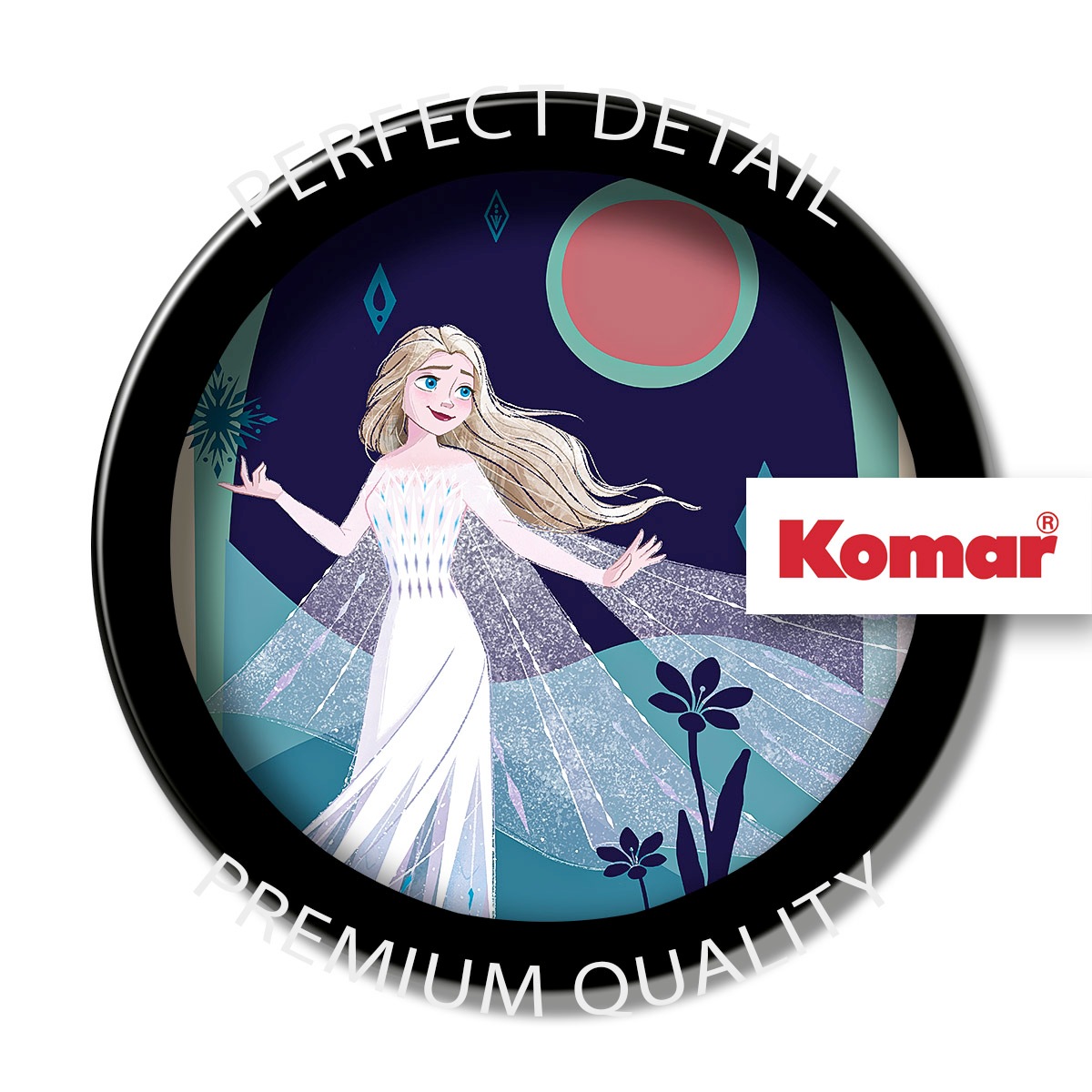 Komar Wandbild »Frozen Nocturnal Stroll«, Disney, (Set, 1 St.), 40 x 50 cm (Breite x Höhe) - Kinderzimmer, Dekoration