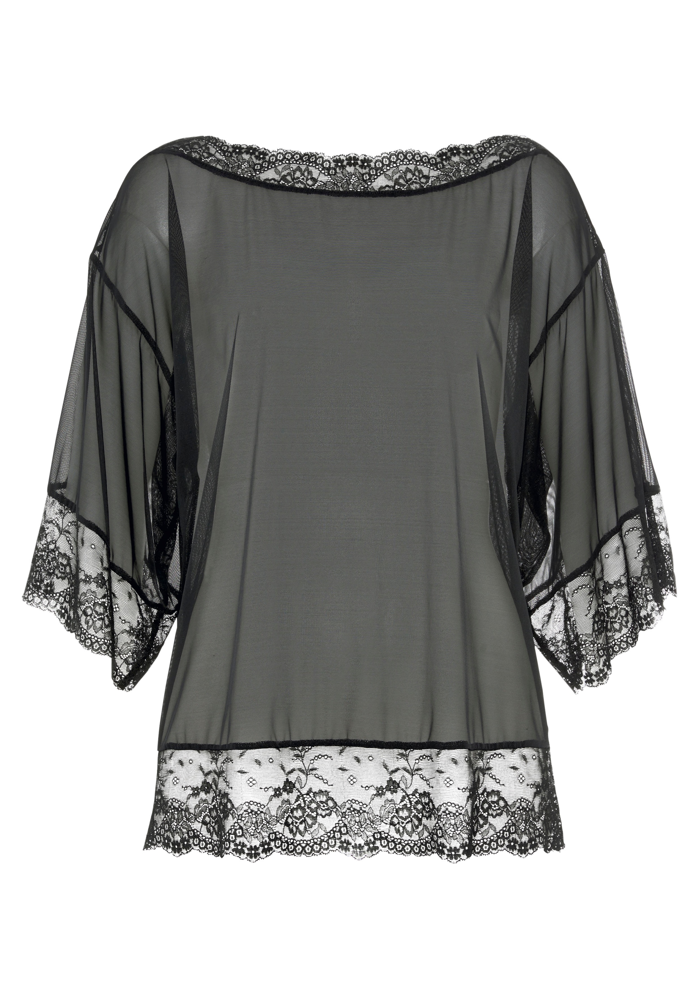 petite fleur gold Netzshirt, leicht transparent aus feinem Netzmaterial, sexy Dessous, Reizwäsche