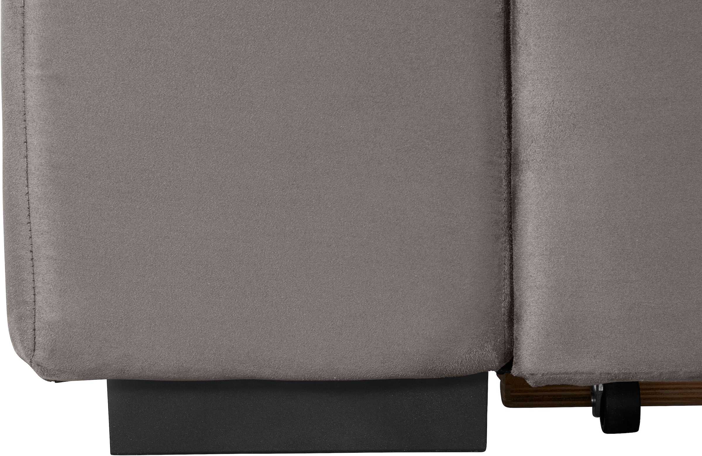 COTTA Ecksofa »Lola L-Form mit Kopfteilfunktion & Hocker« wahlweise mit Bettfunktion, Bettkasten & Armteilverstellung