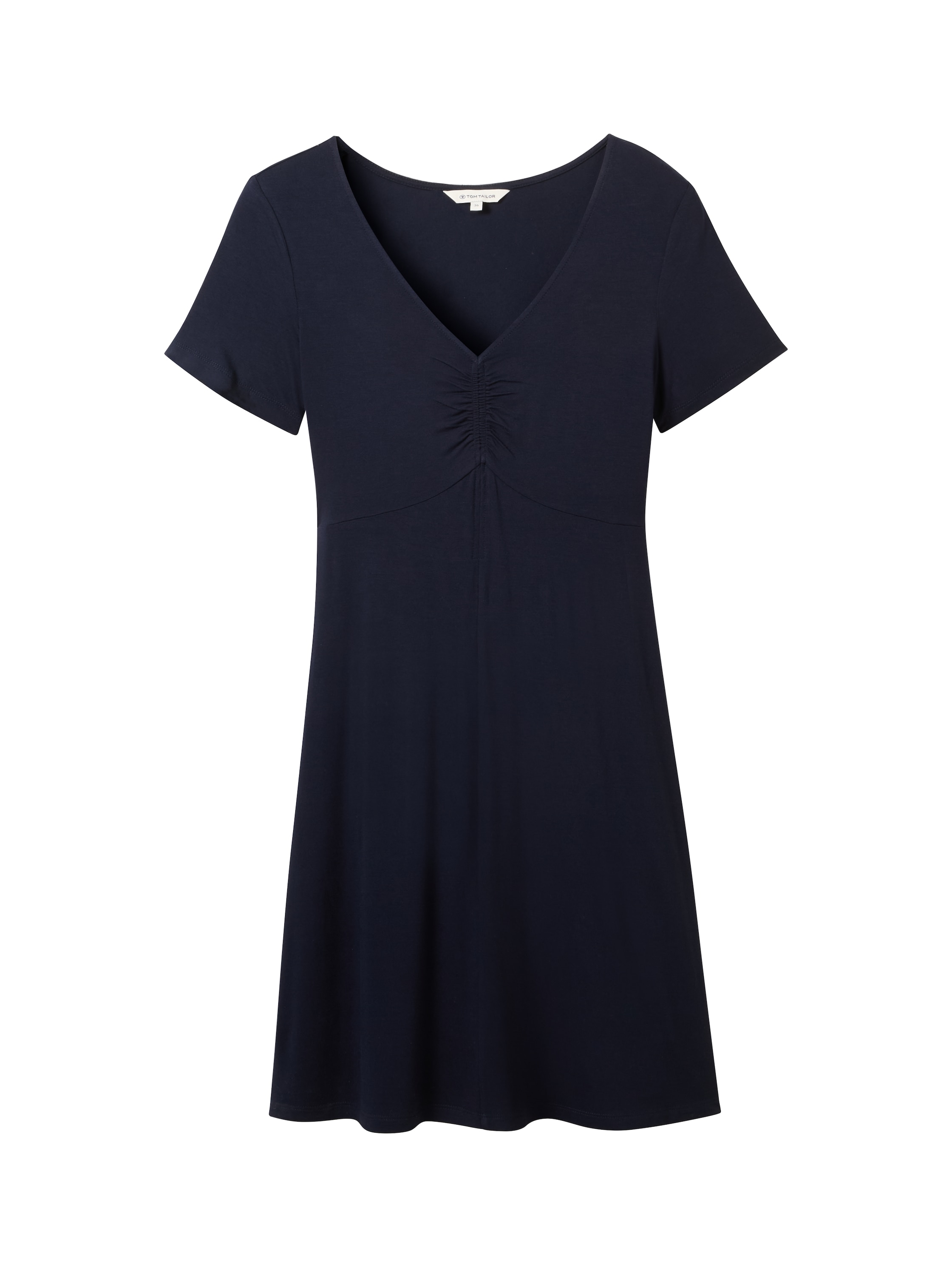 TOM TAILOR Minikleid, mit Allover-Print und V-Ausschnitt