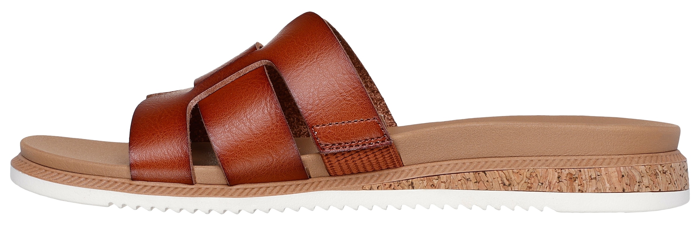 Skechers Pantolette »DESERT KISS LOW-PEAK LOOK«, Flats, Sandale mit Fußbett