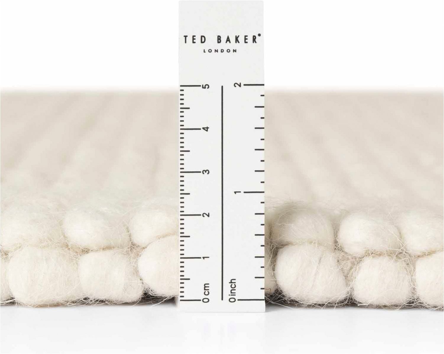Ted Baker Wollteppich »Diana« rund 16 mm Höhe Wolle, Natur, Handgemacht, Wohnzimmer, Esszimmer, Schlafzimmer, Skandi