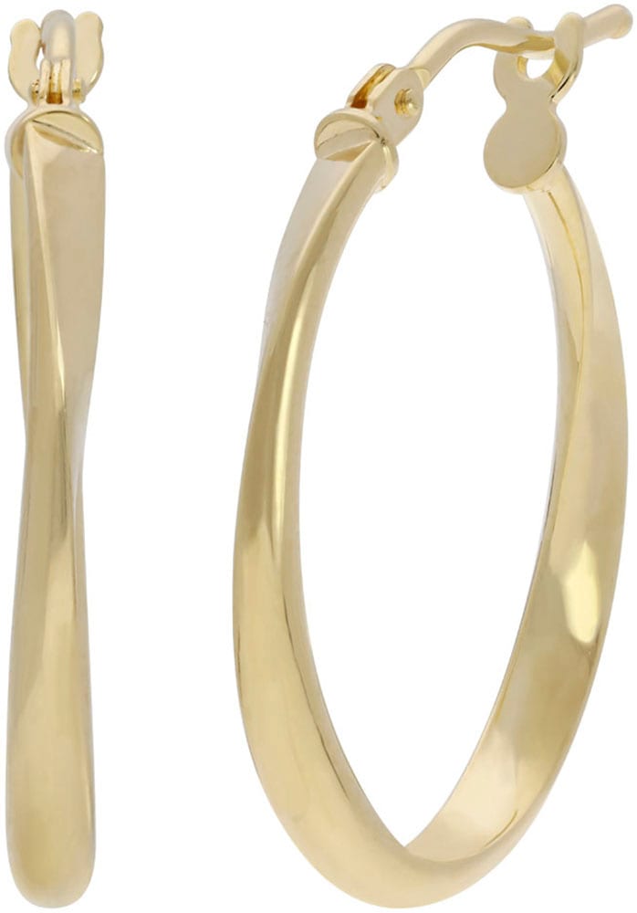 Firetti Paar Creolen »Schmuck Geschenk Gold 585 Ohrschmuck Ohrringe gedreht«