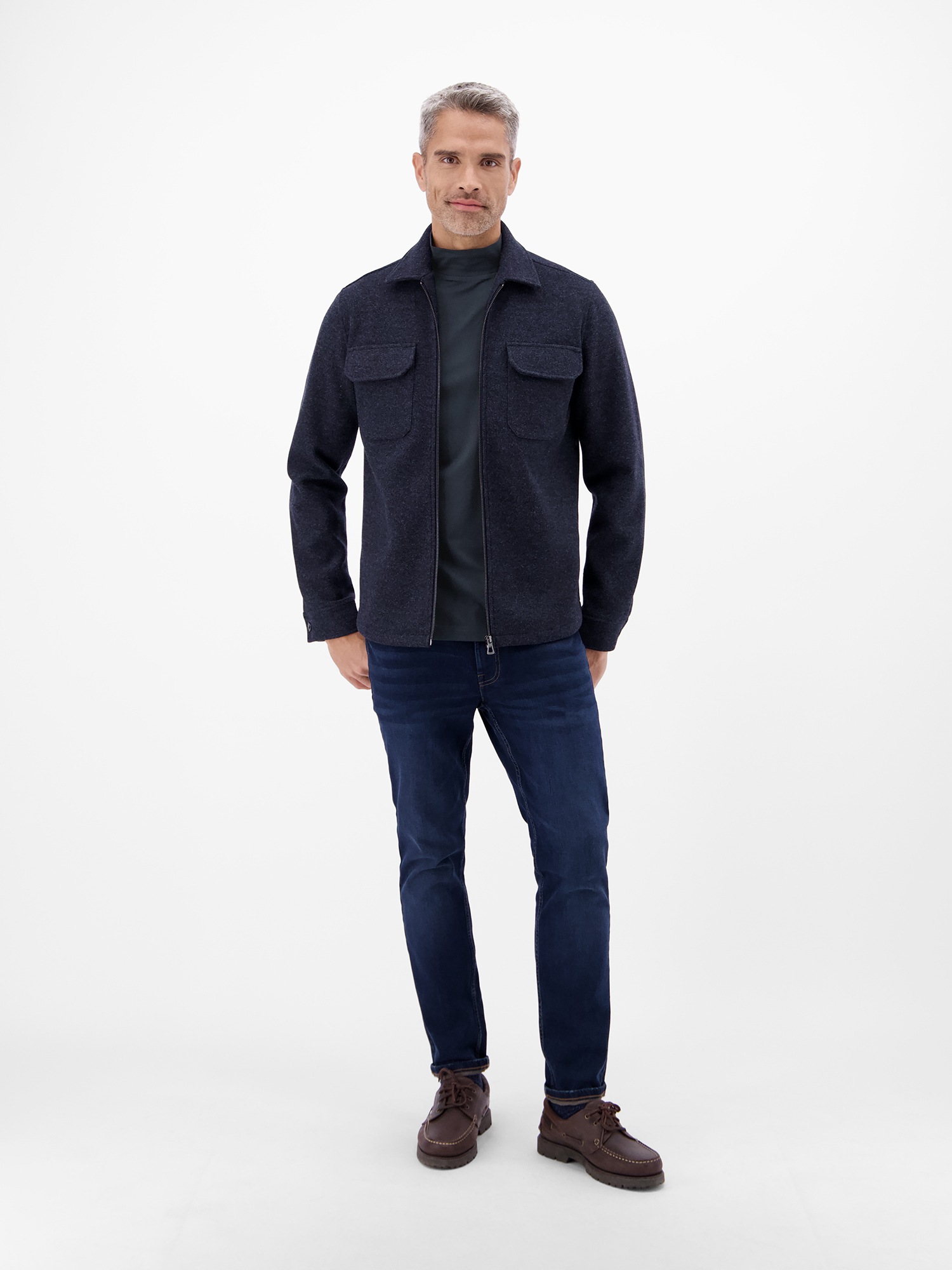 LERROS Sweatshirt »Herren-Shirt mit modischem Turtleneck«
