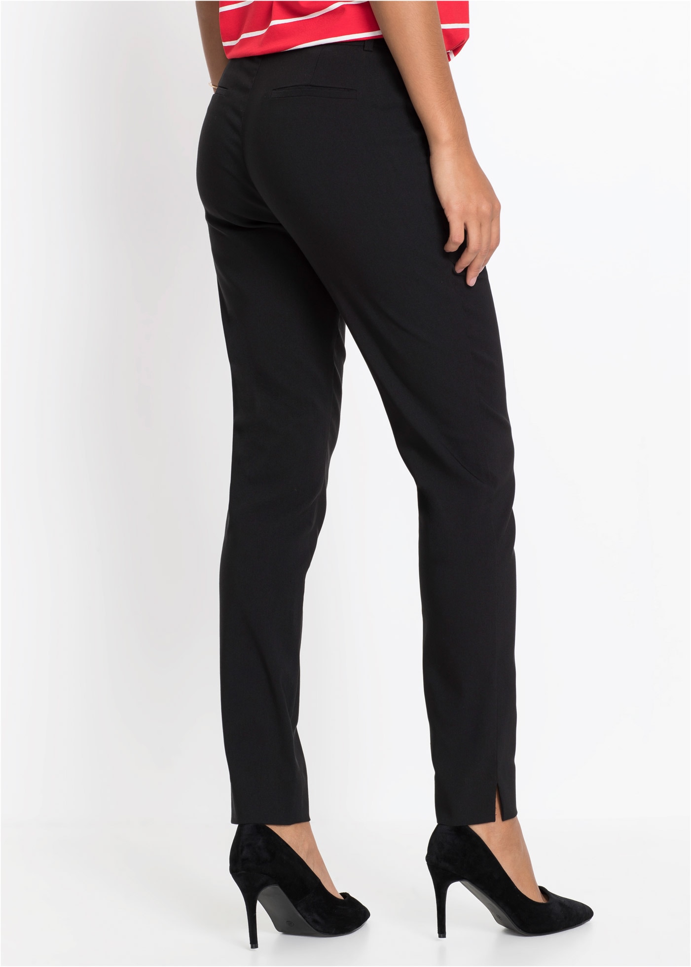 bonprix Stretch-Hose  mit Elasthan-Anteil, Slim Fit Passform, femininer Stil