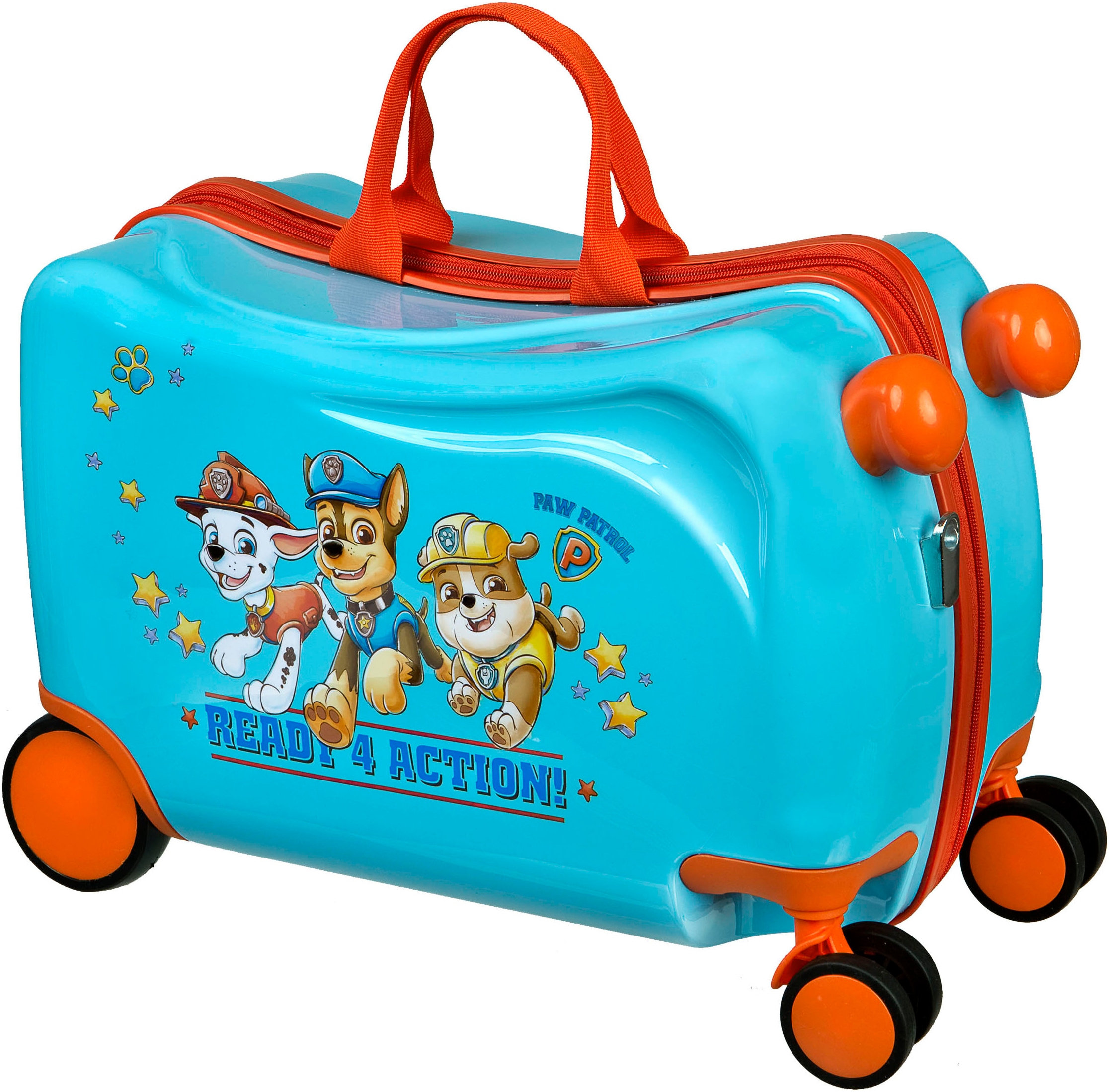 Kinderkoffer »Ride-on Trolley, Paw Patrol«, 4 St. Rollen, zum sitzen und ziehen