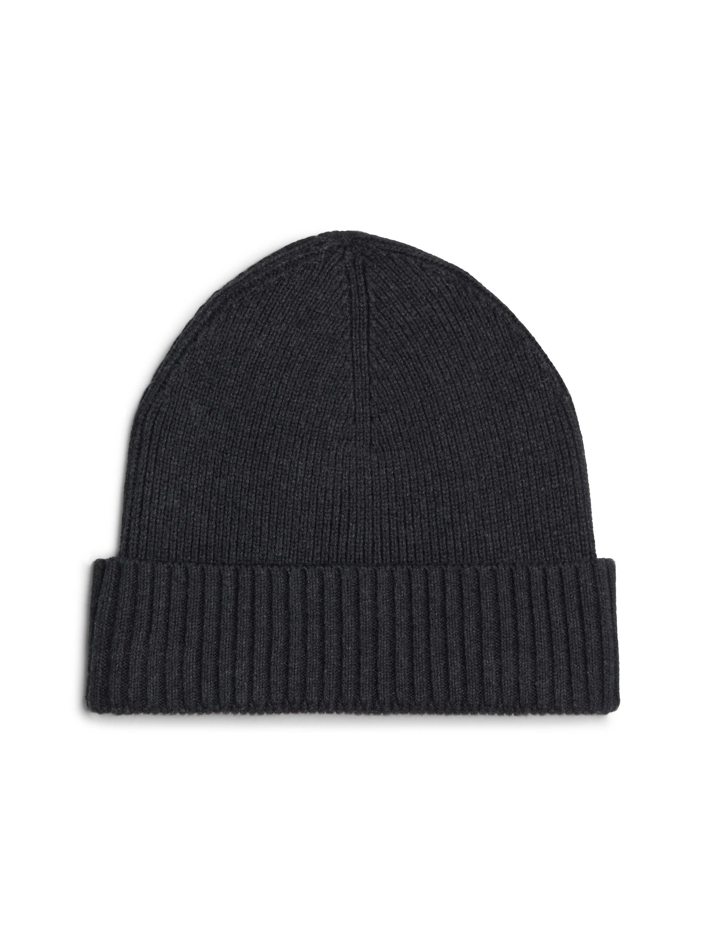 Tommy Hilfiger Strickmütze »TH FLAG PIMA COTTON BEANIE« Beanie mit Logostickerei, mit Kaschmiranteil Unisex