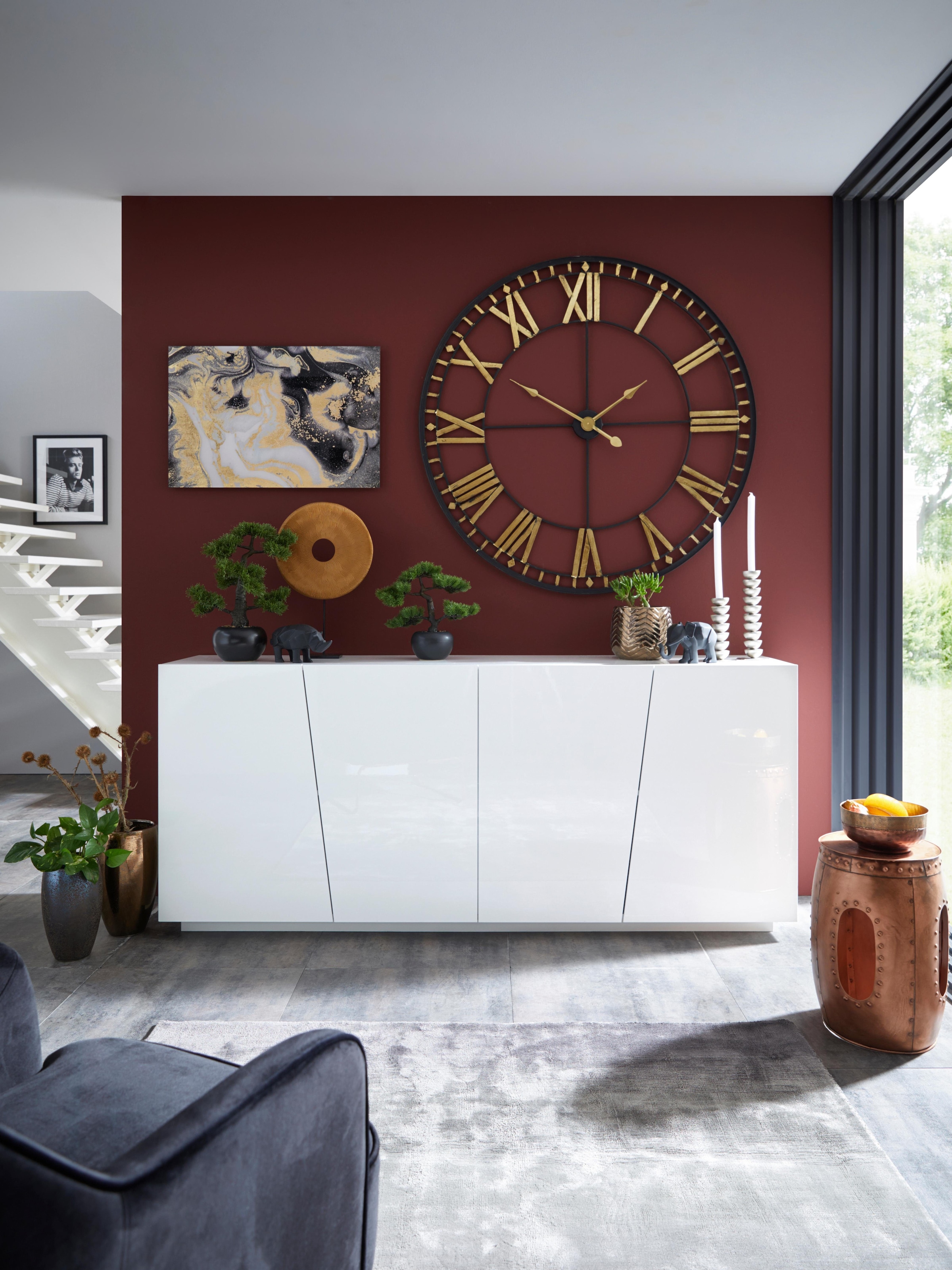 INOSIGN Sideboard »Vega«, Kommode mit 4 Türen, Breite 200 cm