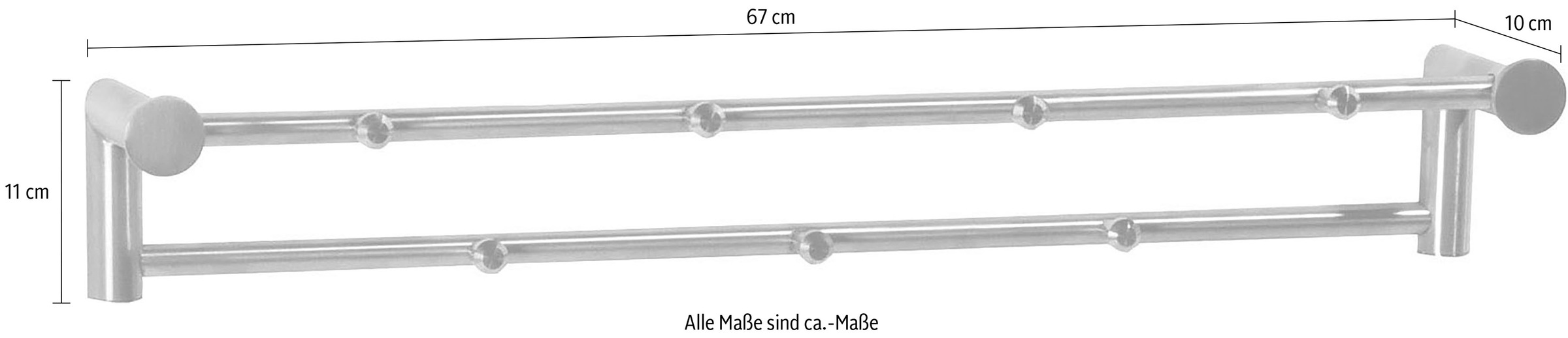 Spinder Design Garderobenhalter »Suza«, Metall, Breite 67 cm