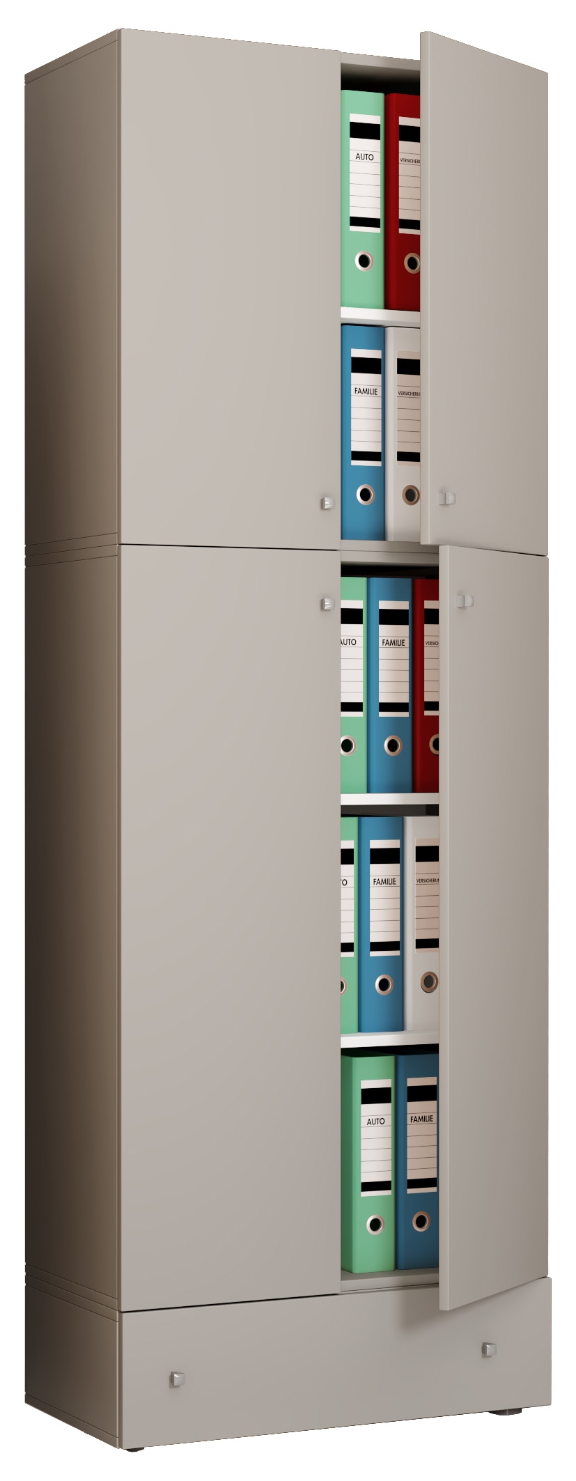 VCM Aktenschrank "XXL Büroschrank Aktenschrank Schrank Lona 5fach S" 1 Stk. tlg.