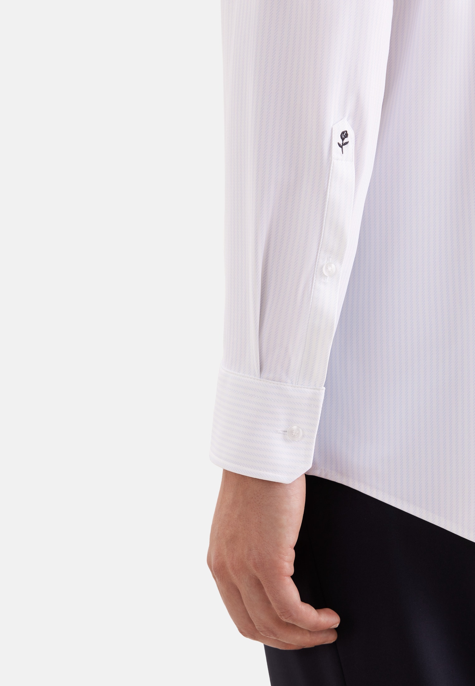 seidensticker Businesshemd »Schwarze Rose« Regular 1/1 Kentkragen Druck