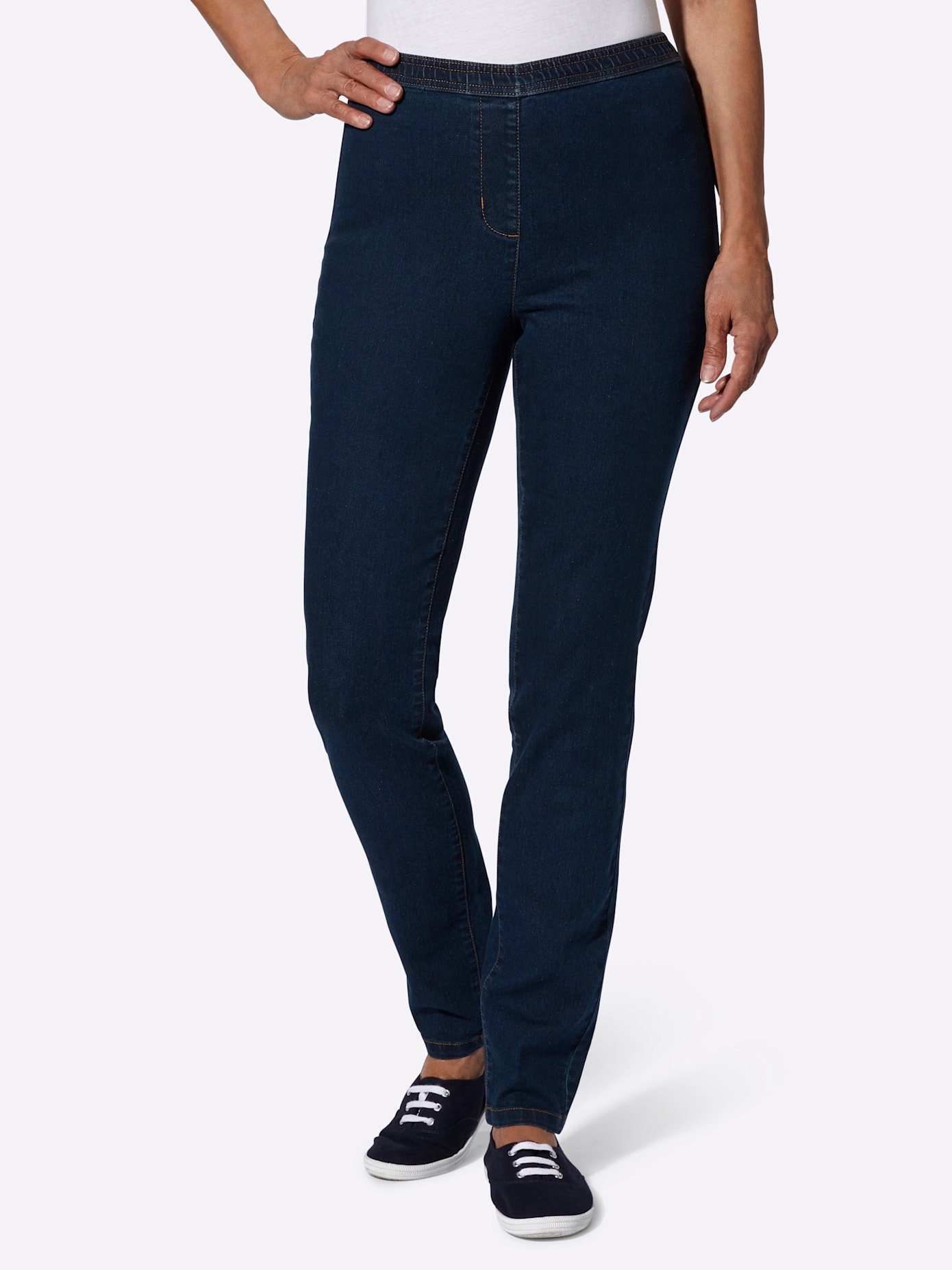 Classic Basics Schlupfjeans, (1 tlg.)