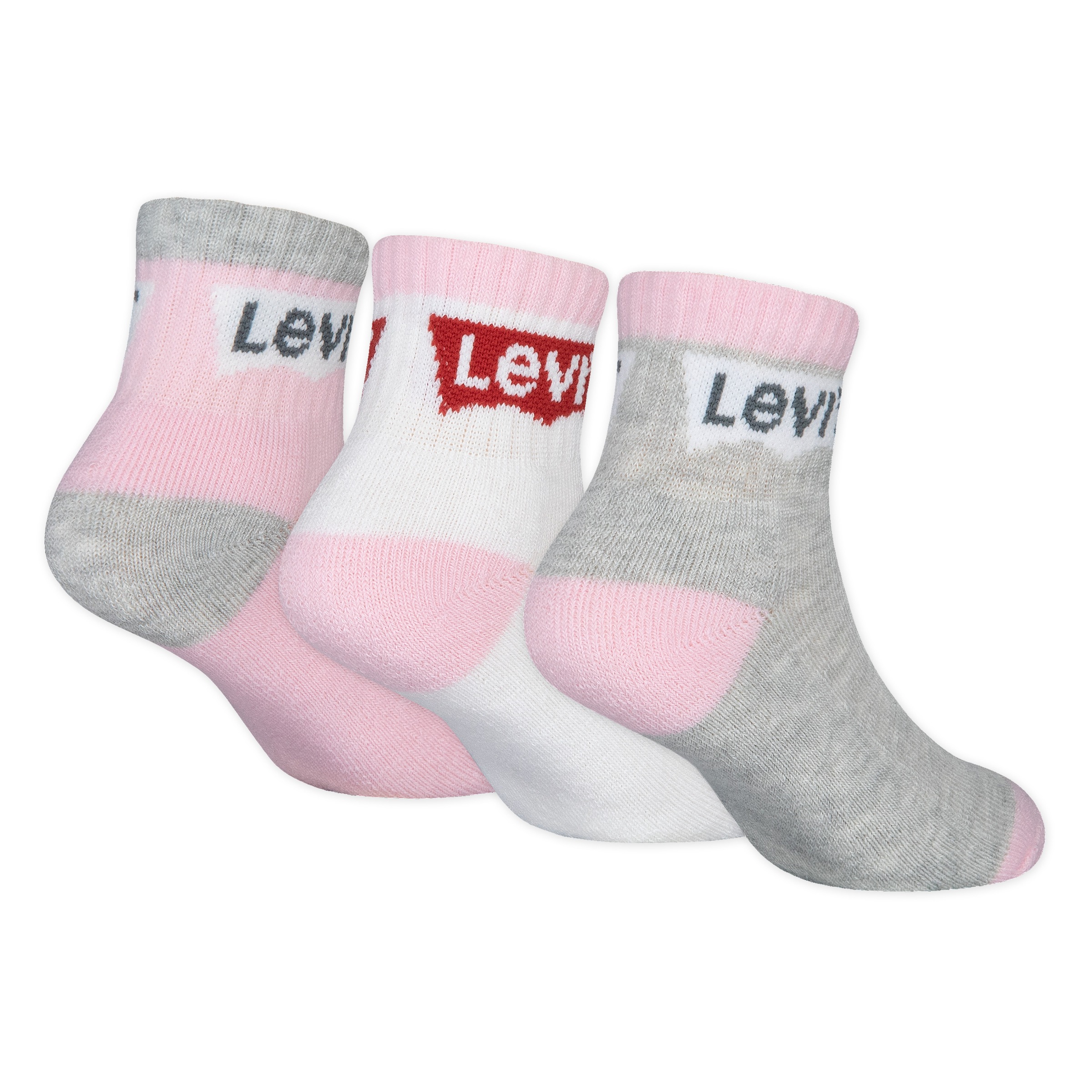 Levi's® Kids Socken »BATWING MID CUT3PK«, (Packung, 3 Paar), im 3er-Pack