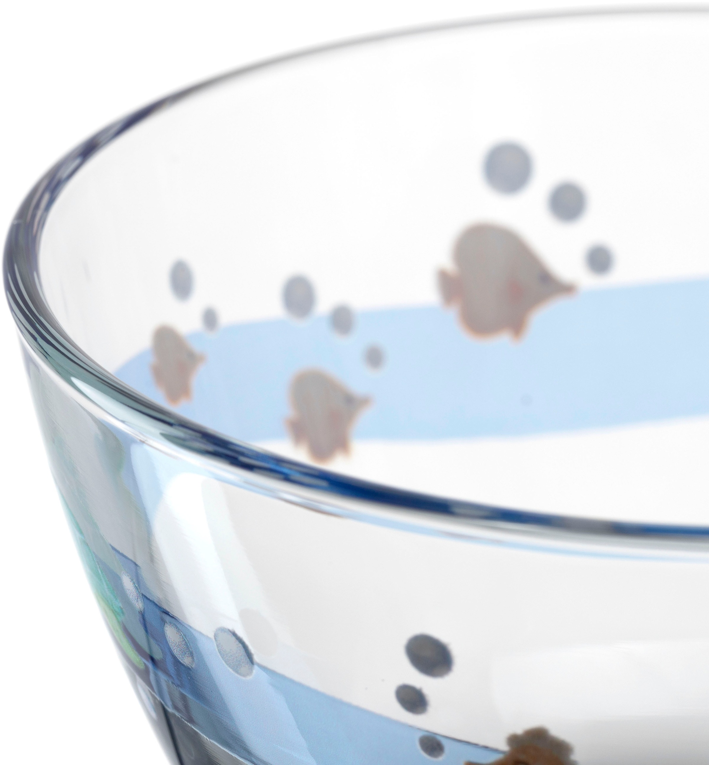 LEONARDO Kinderschale »Meer BAMBINI AVVENTURA«, 6 tlg., aus Glas, 12 cm, Kalk-Natron-Glas