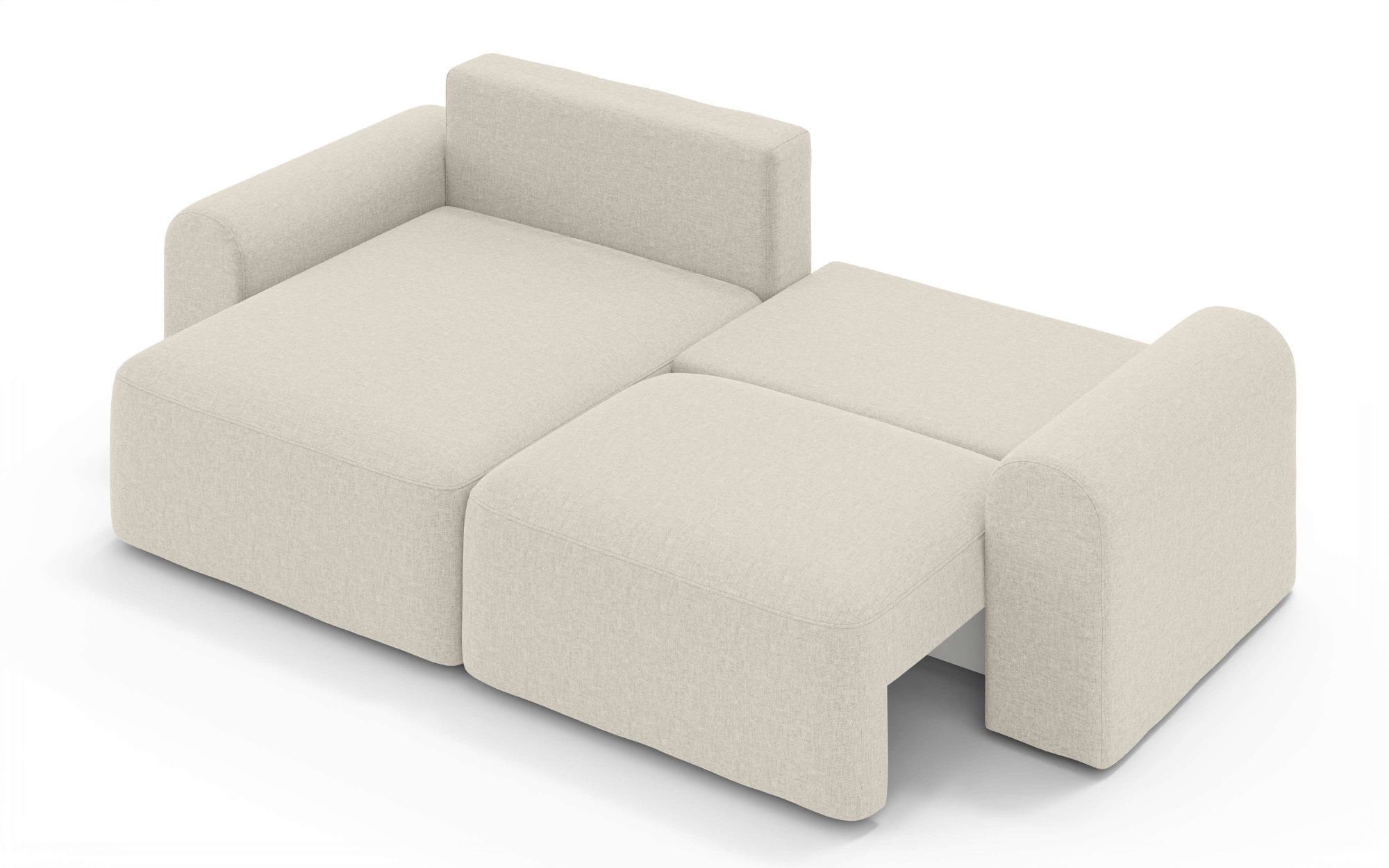 OTTO home Ecksofa »LEOO universell Schlafsofa mit Bettkasten, Maße B/T/H: 272/152/84,5 cm«, L-Form mit Recamiere rechts oder links montierbar, hoher Sitzkomfort