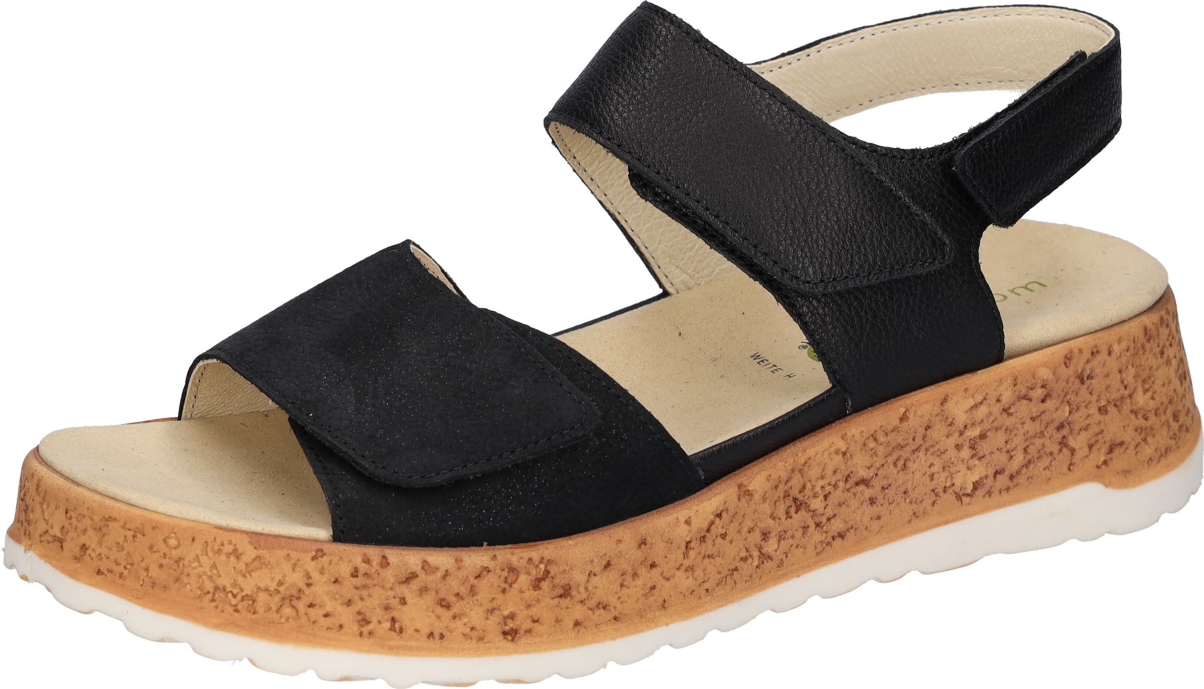 Waldläufer Plateausandale »H-LIBBY«  Sommerschuh, Sandalette, Bequemschuh mit Klettverschlüsse, H-Weite