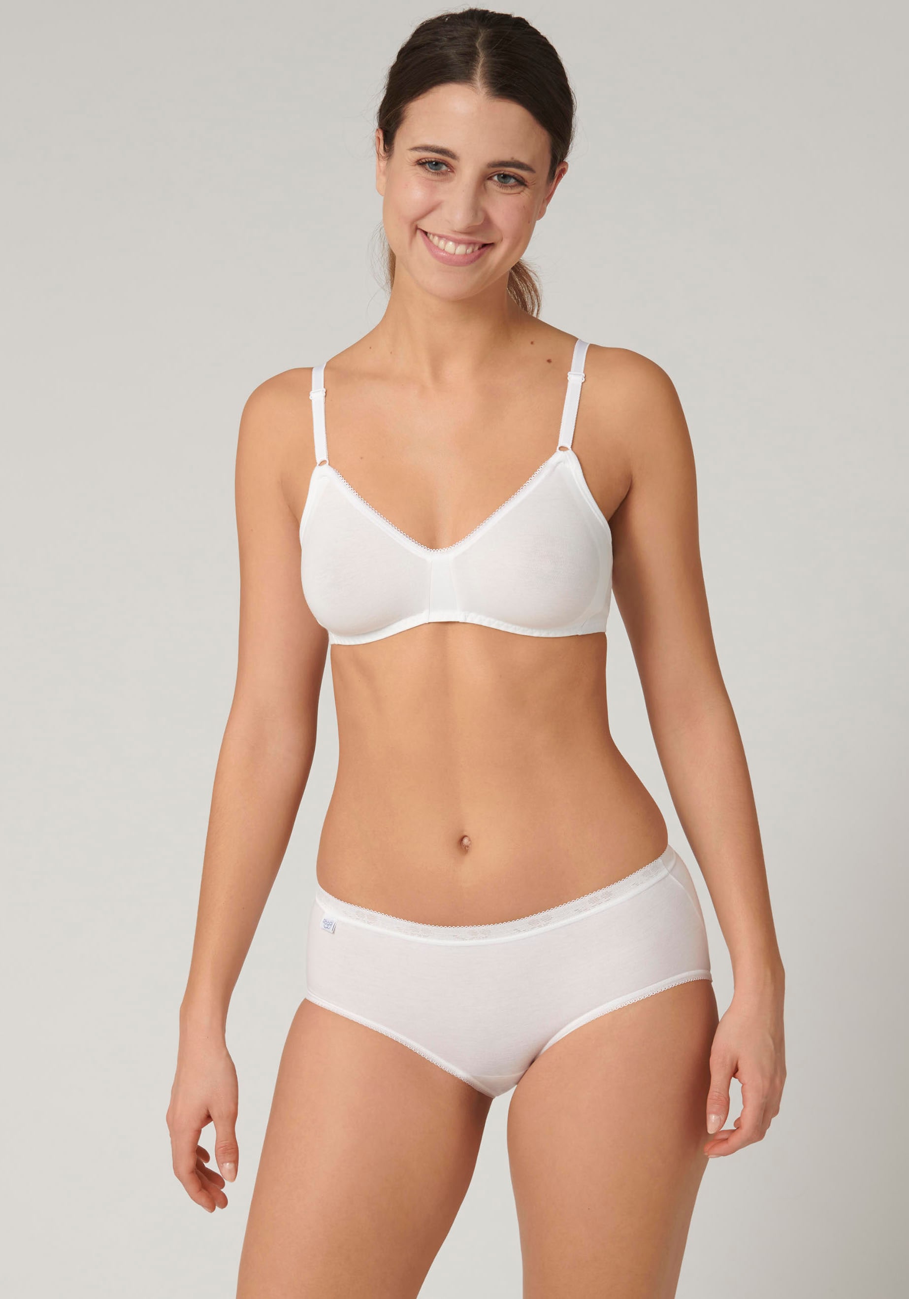 sloggi Slip »Basic+ Midi 3P«, (3er Pack), perfekter Sitz