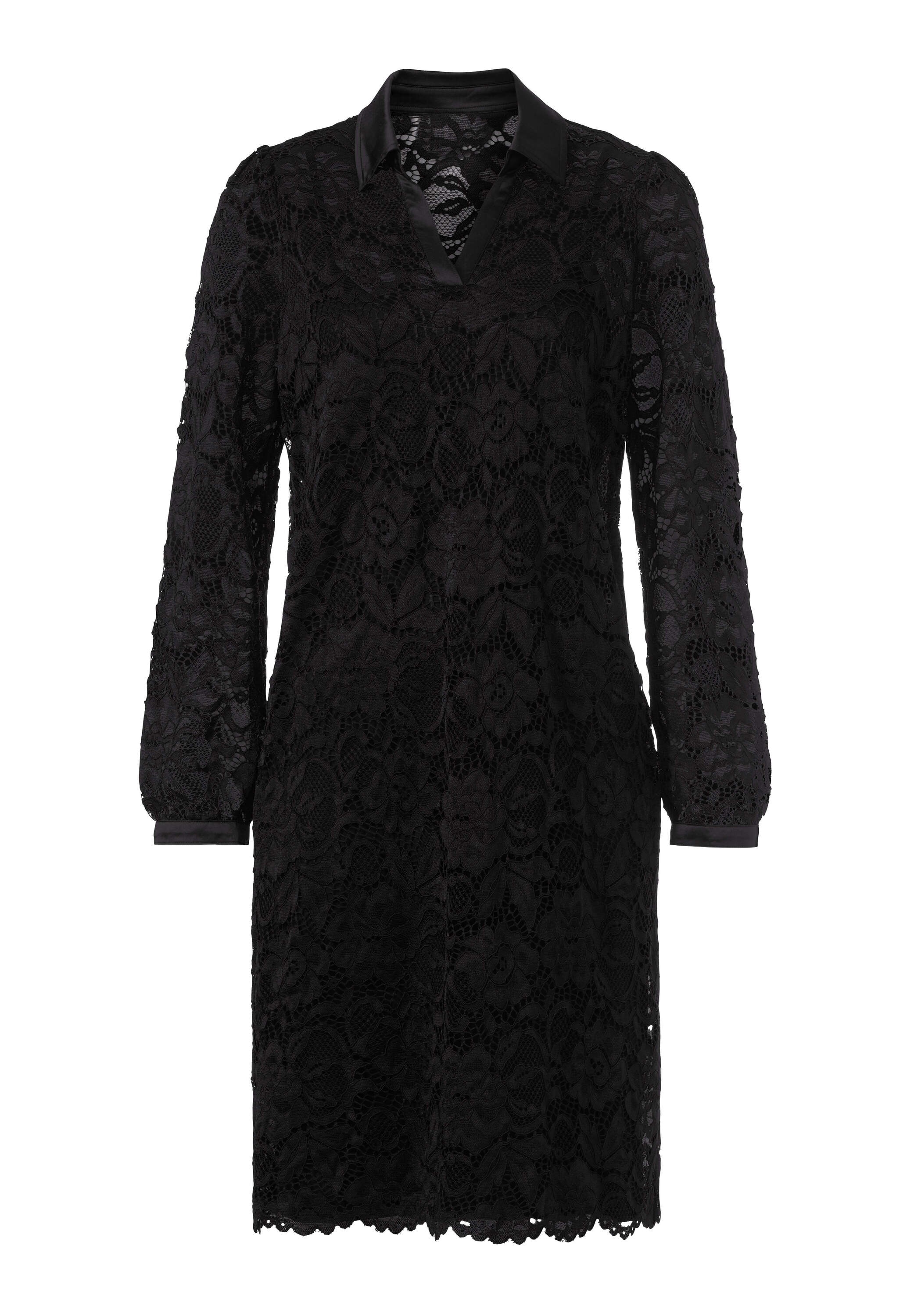 heine Hemdblusenkleid »Spitzen-Kleid Spitzenkleid« Ohne Taschen