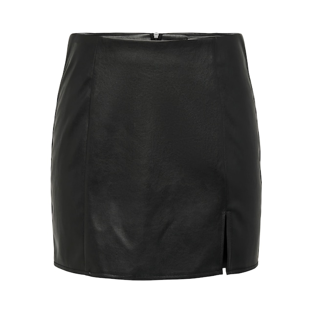 ONLY Lederimitatrock »ONLLENI FAUX LEATHER SLIT SKIRT PNT NOOS« bei ♕