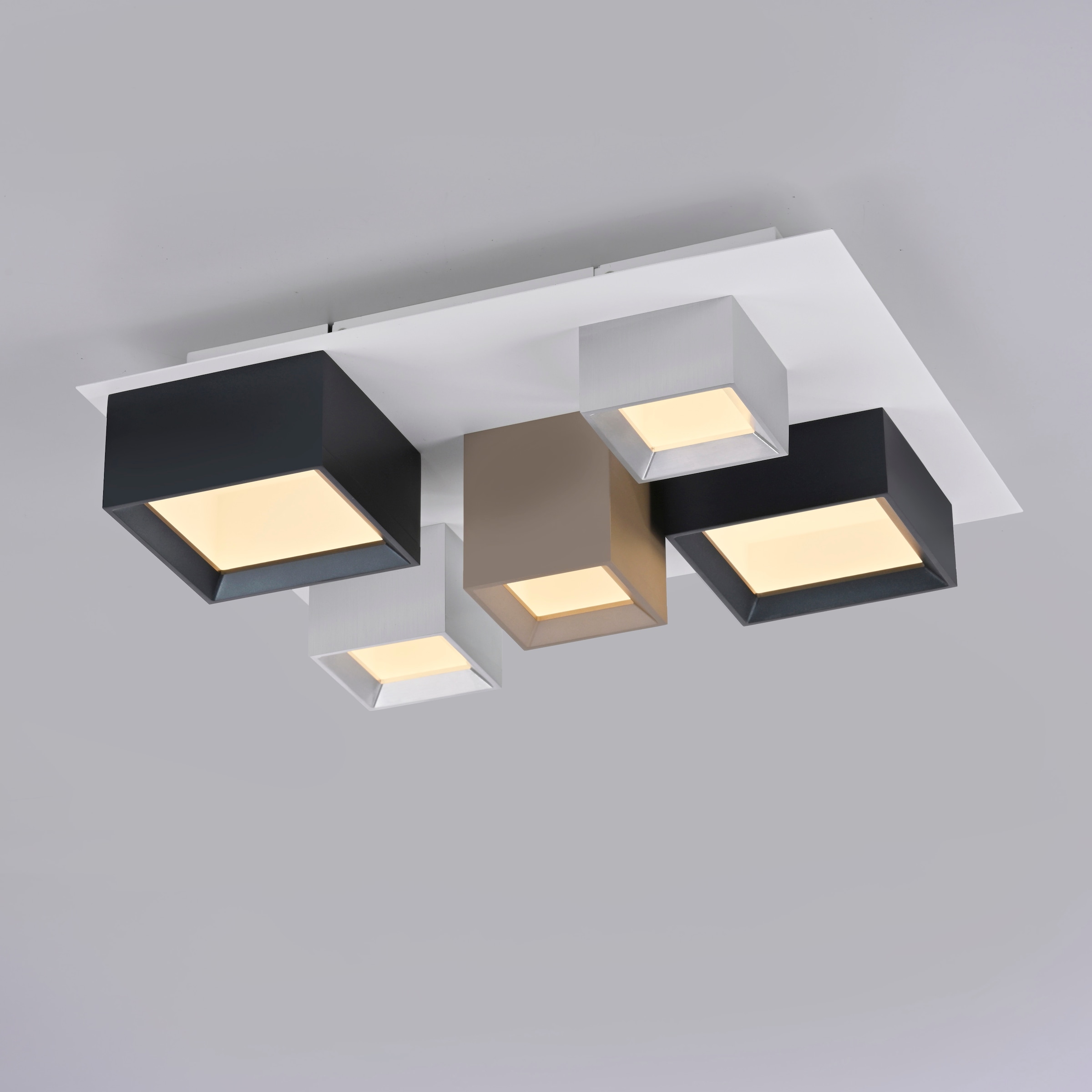 Neuhaus PURE LED Deckenleuchte »PURE Manhattan« LED-Board 1 Stk. warmweiß - kaltweiß Stufenloses dimmen per Funk-Fernbedienung, CCT, Multicolor