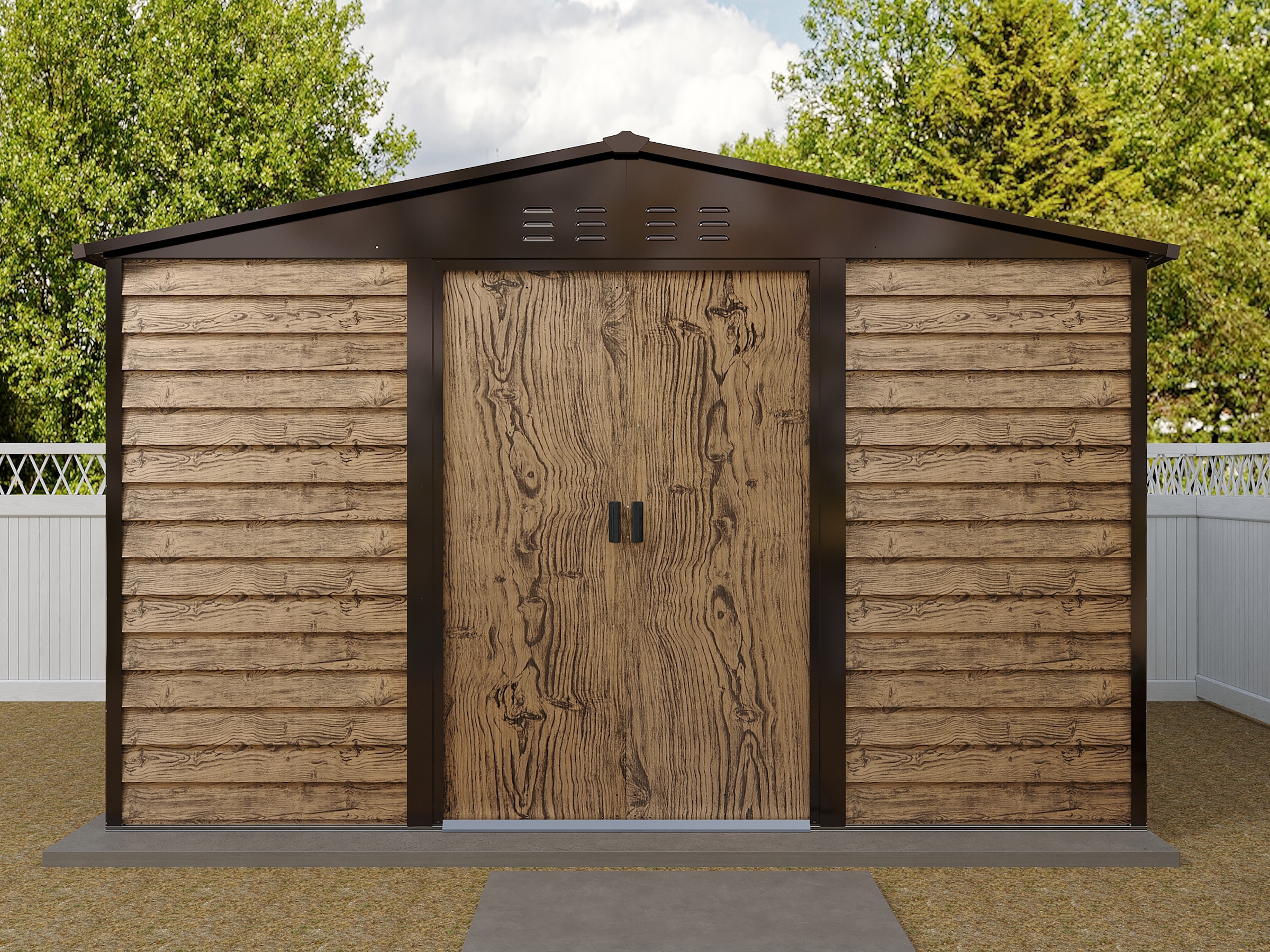 KONIFERA Gerätehaus »Metall« mit Fundamentrahmen