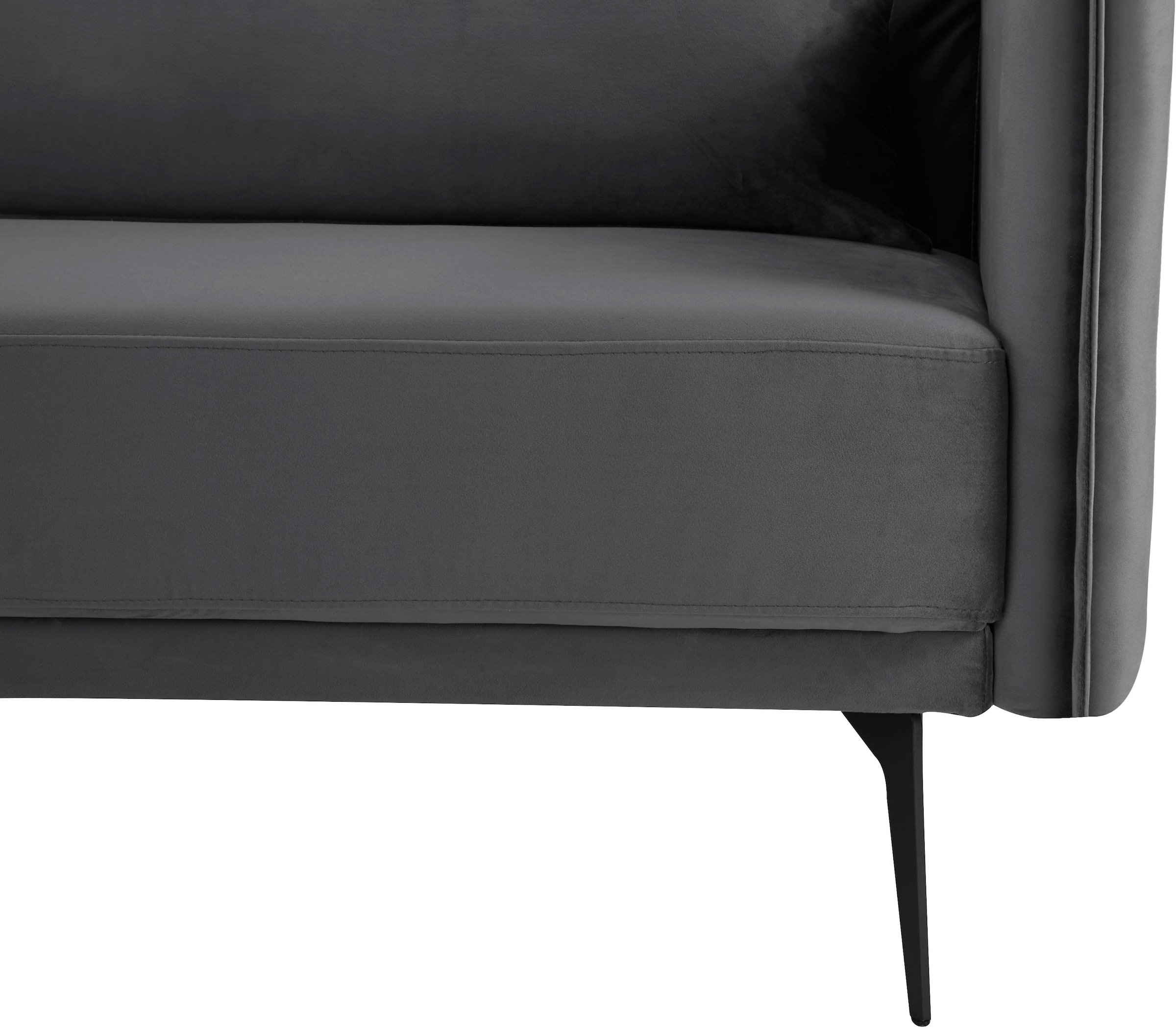 INOSIGN Schlafsofa »TULARE, 204 cm, klappbarer 3-Sitzer mit verstellbarer Rückenlehne,«, Schlaffunktion, Velvet-Samtvelours u. Webstoff