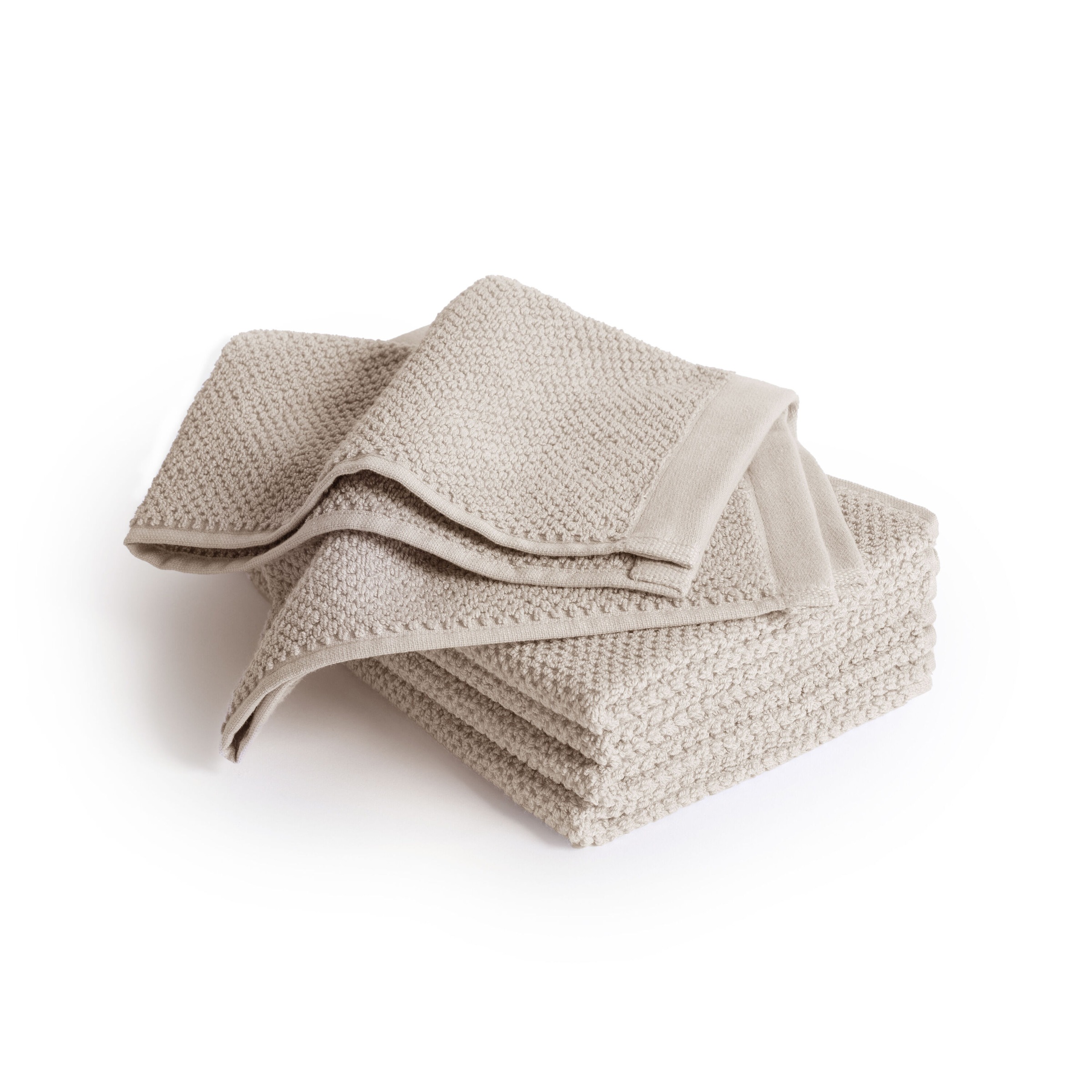 herzbach home Gaestehandtuecher »Spa« 525g/m², Premium-Qualität, 100% Baumwolle, einfarbig