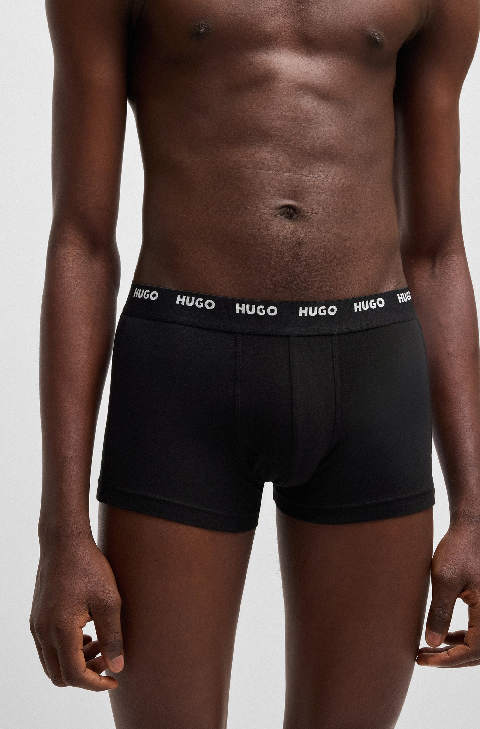HUGO Underwear Trunk »TRUNK FIVE PACK«, (5 St.), mit HUGO Logoschriftzug am Bund