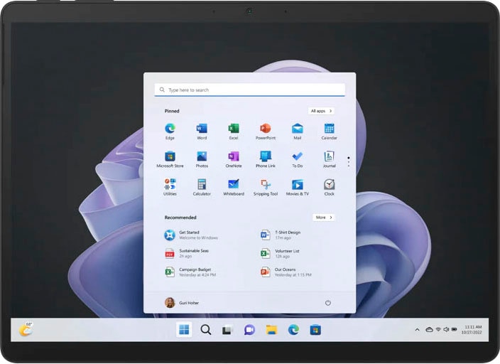 Microsoft Convertible Notebook »Surface Pro 9«, 33,02 cm, / 13 Zoll, Intel, Core i7, Iris Xe Graphics, 256 GB SSD