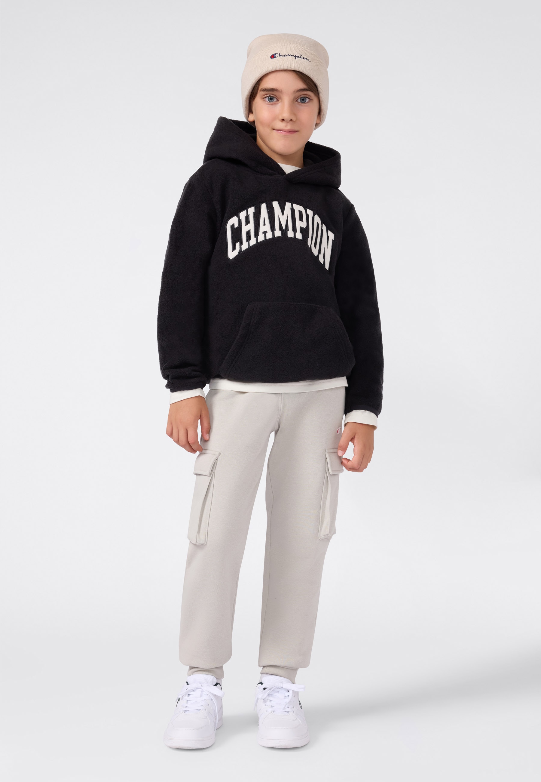 Champion Strickfleece-Pullover »Polar Hoodie Large Logo«