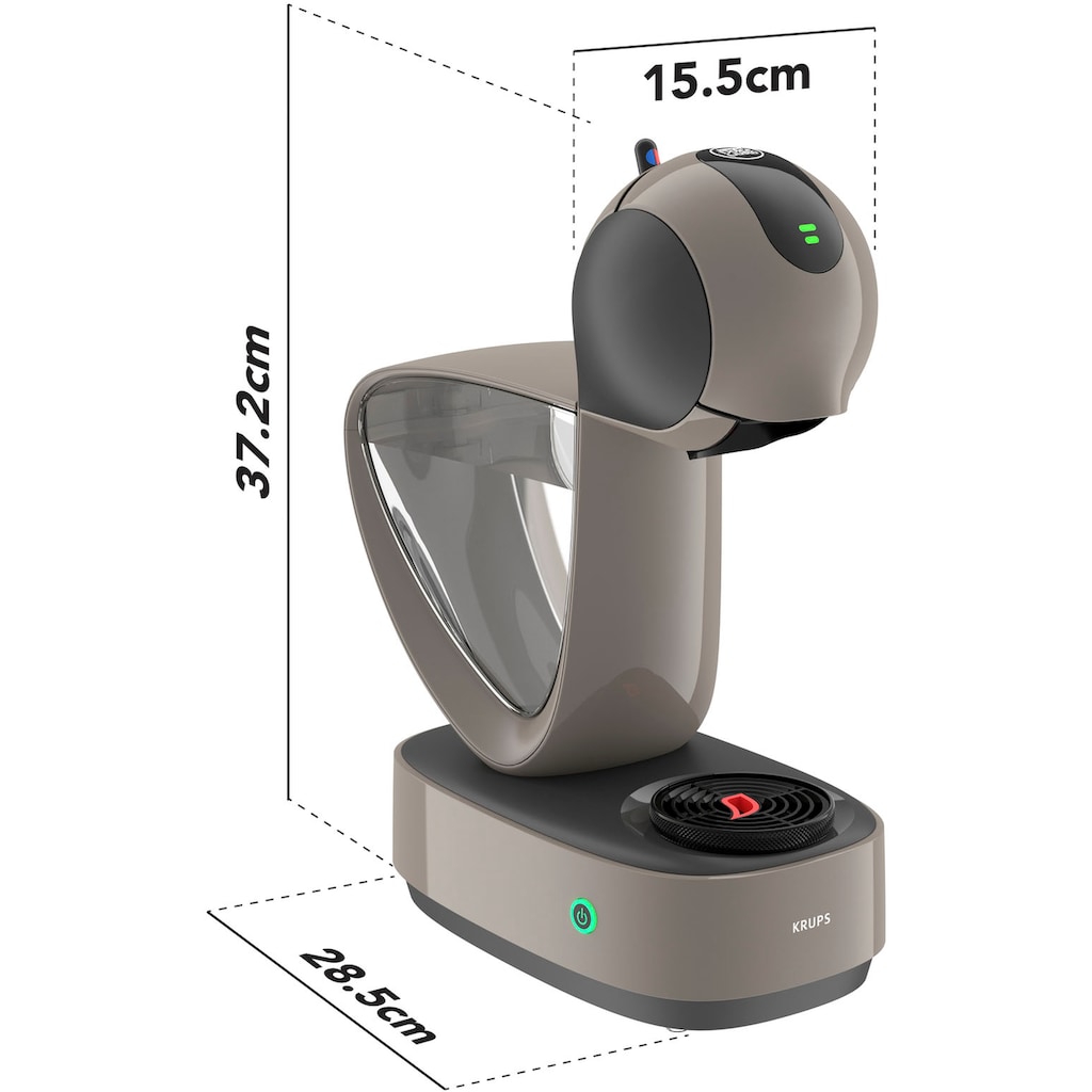 NESCAFÉ® Dolce Gusto® Kapselmaschine »Krups, KP270A Infinissima Touch Automatic in Taupe«