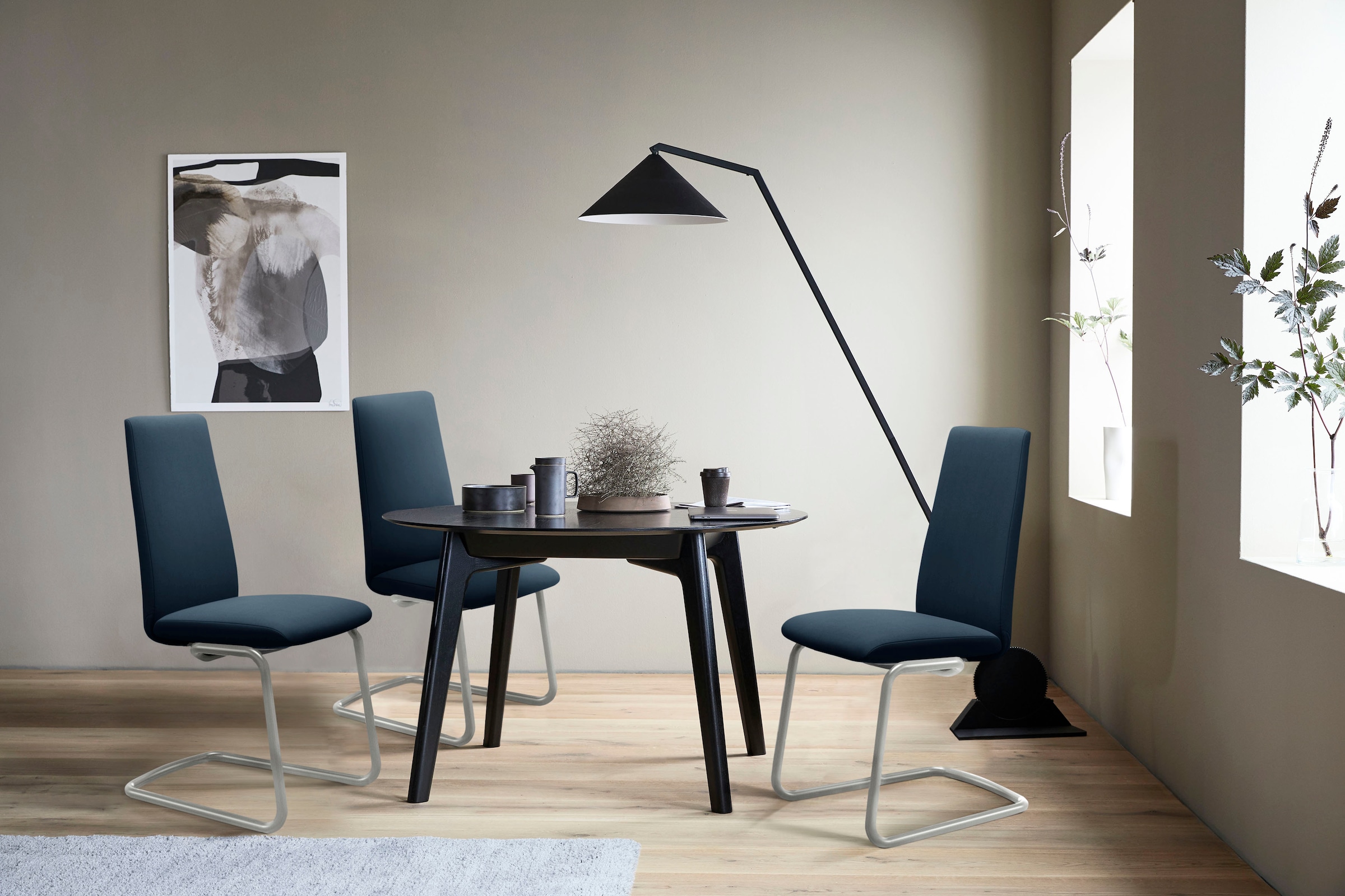 Stressless® Polsterstuhl »Laurel« () High Back, Größe L, mit Beinen aus Stahl in Chrom glänzend