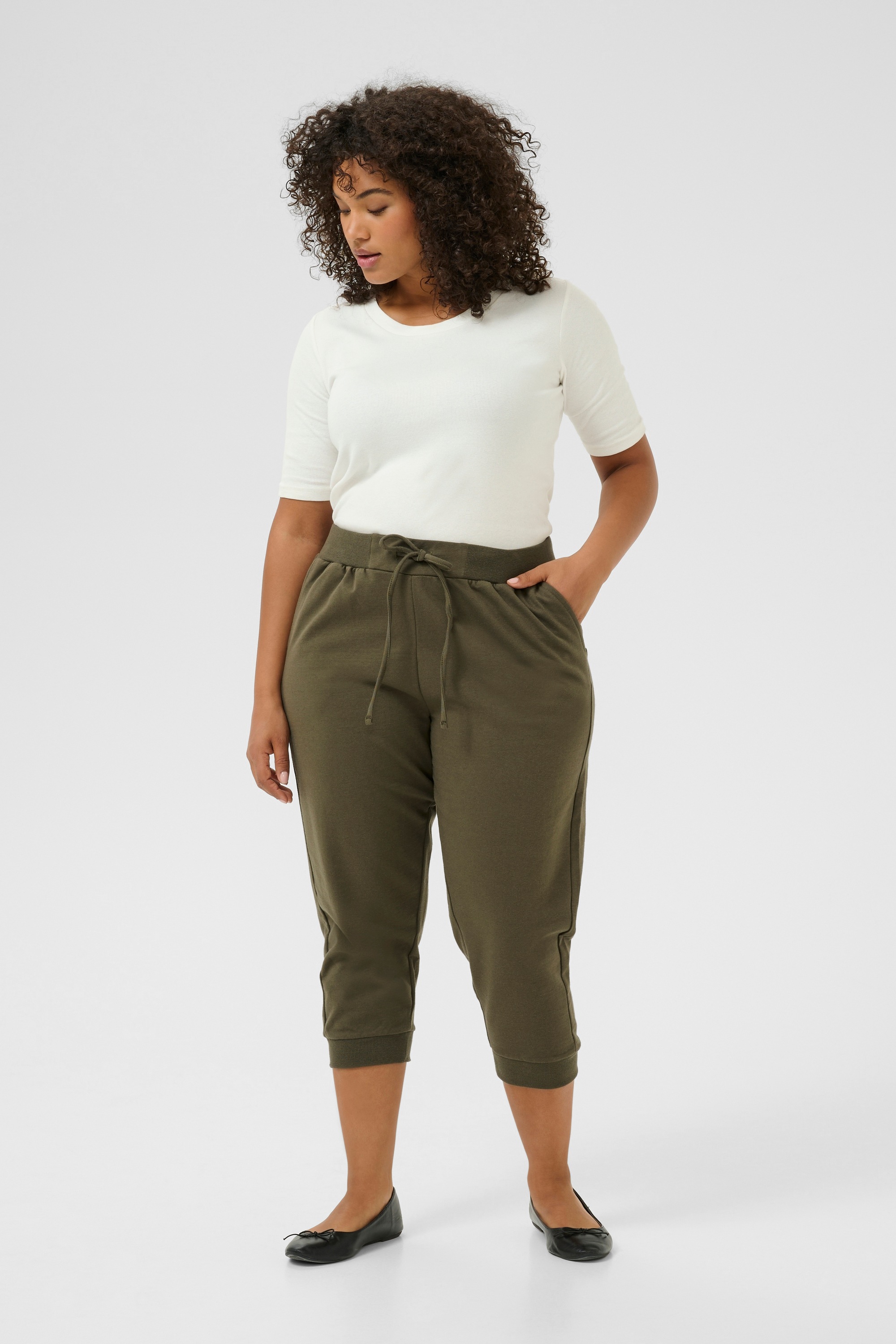 KAFFE Curve Stoffhose »Damen Casual Hose KCann«