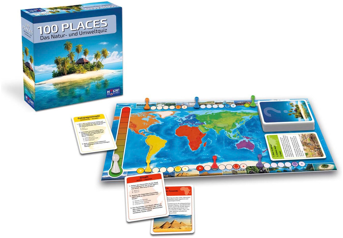 Spiel »100 Places - Das Natur- und Umweltquiz«, Made in Germany