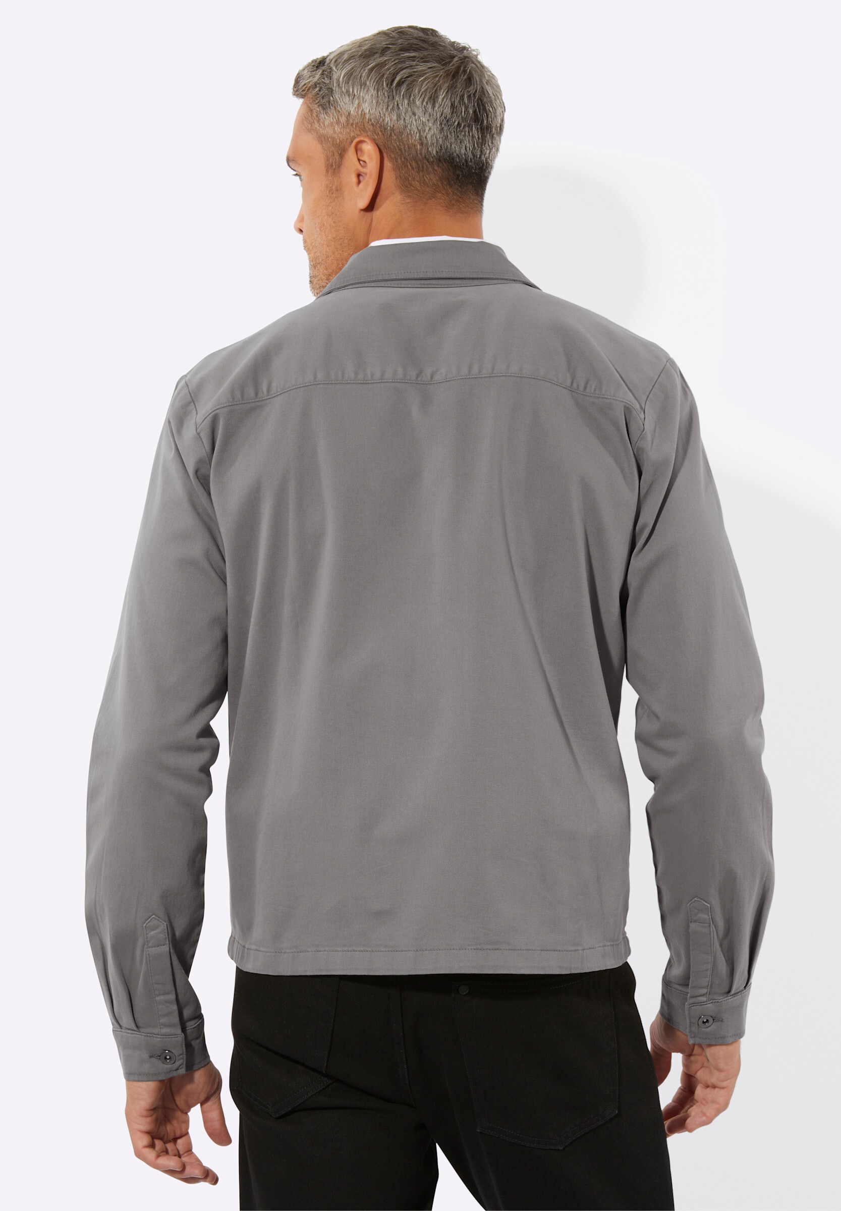 Sieh an! Jeansjacke »Twilljacke Jacke in Twill-Qualität« ohne Kapuze